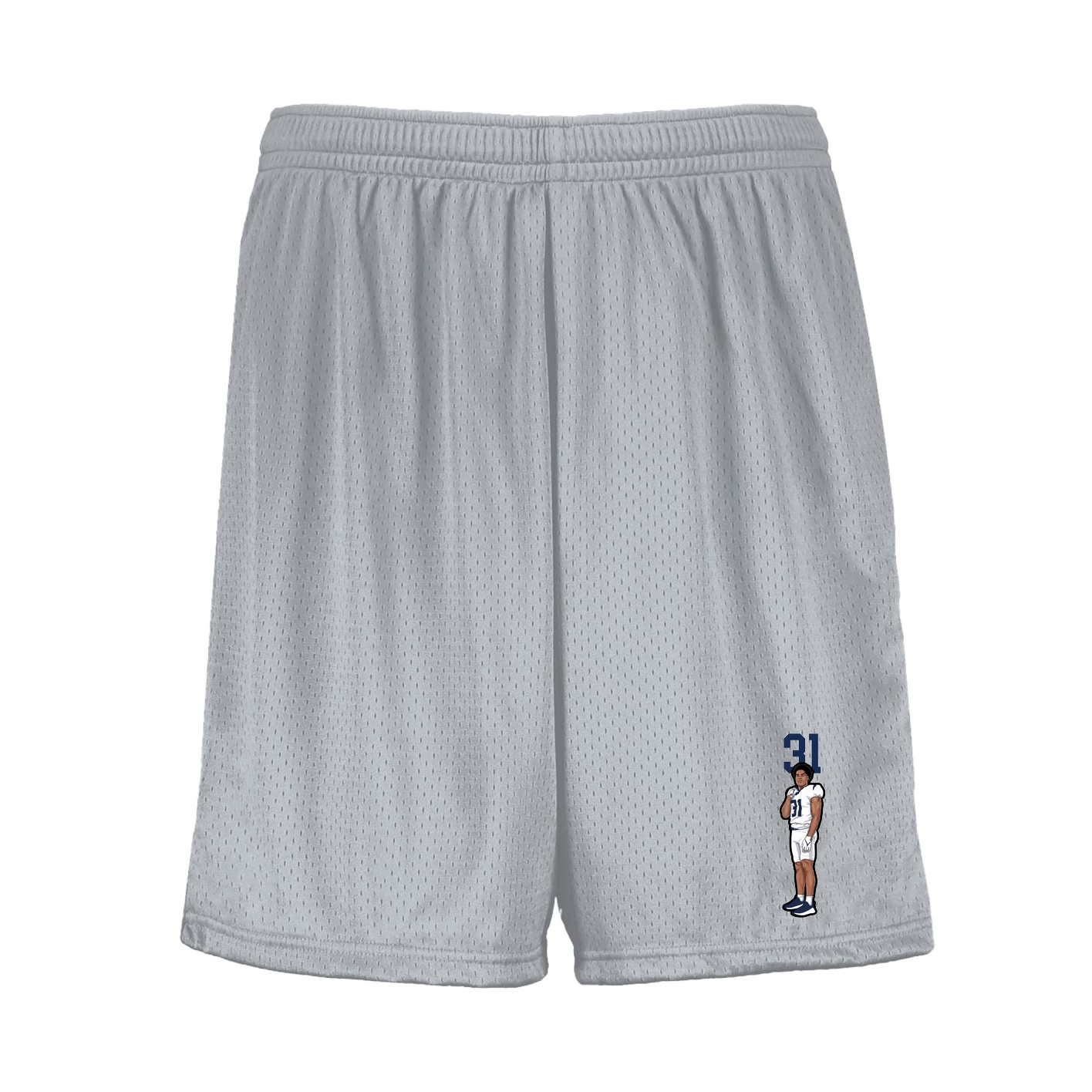Shorts — Number Top in Silver