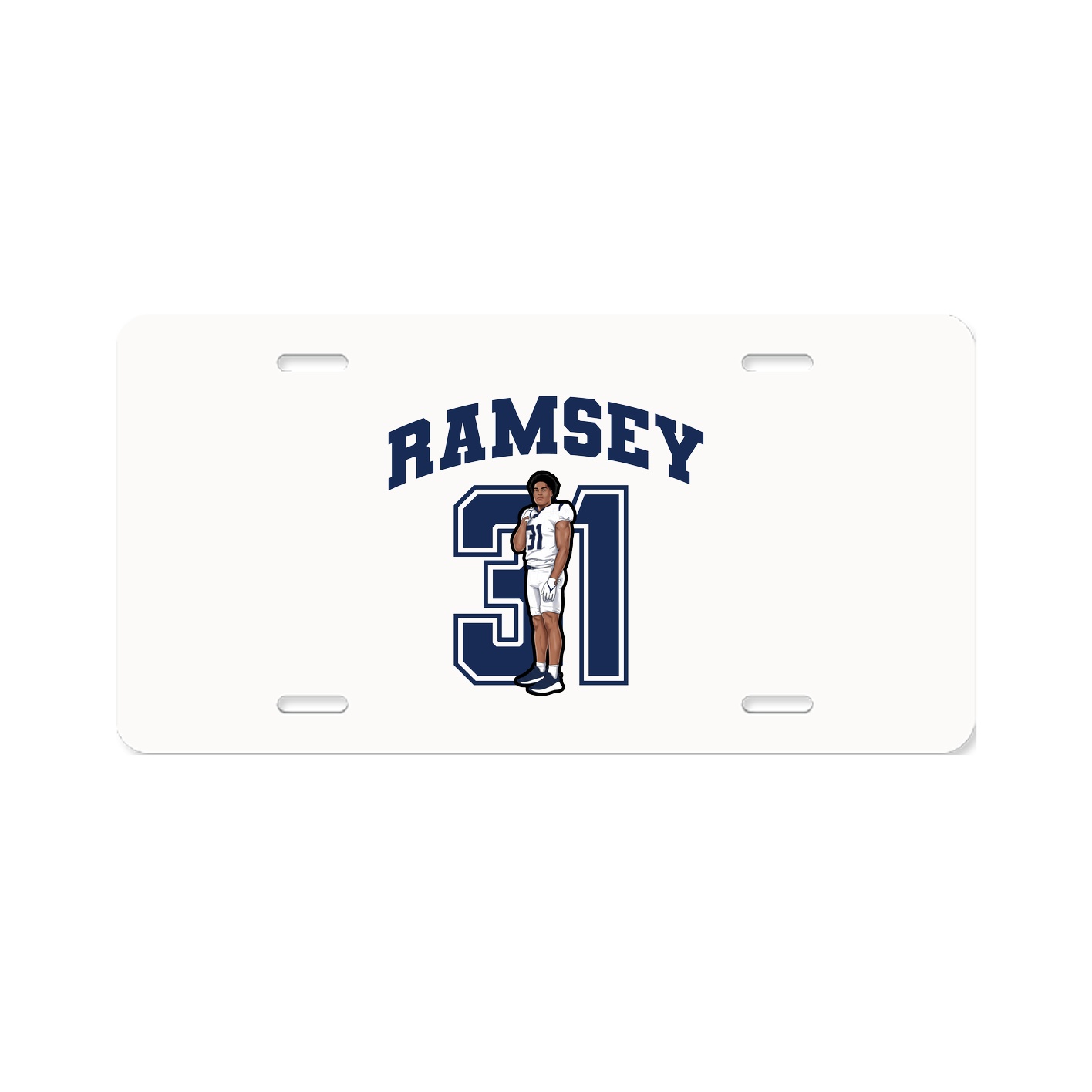 License Plate — Number in Classic