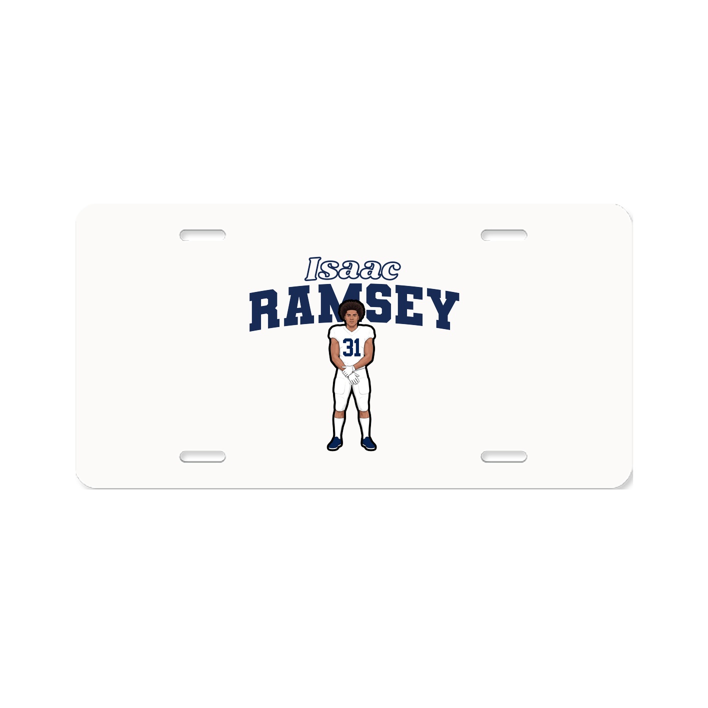 License Plate — Name Arch in Classic