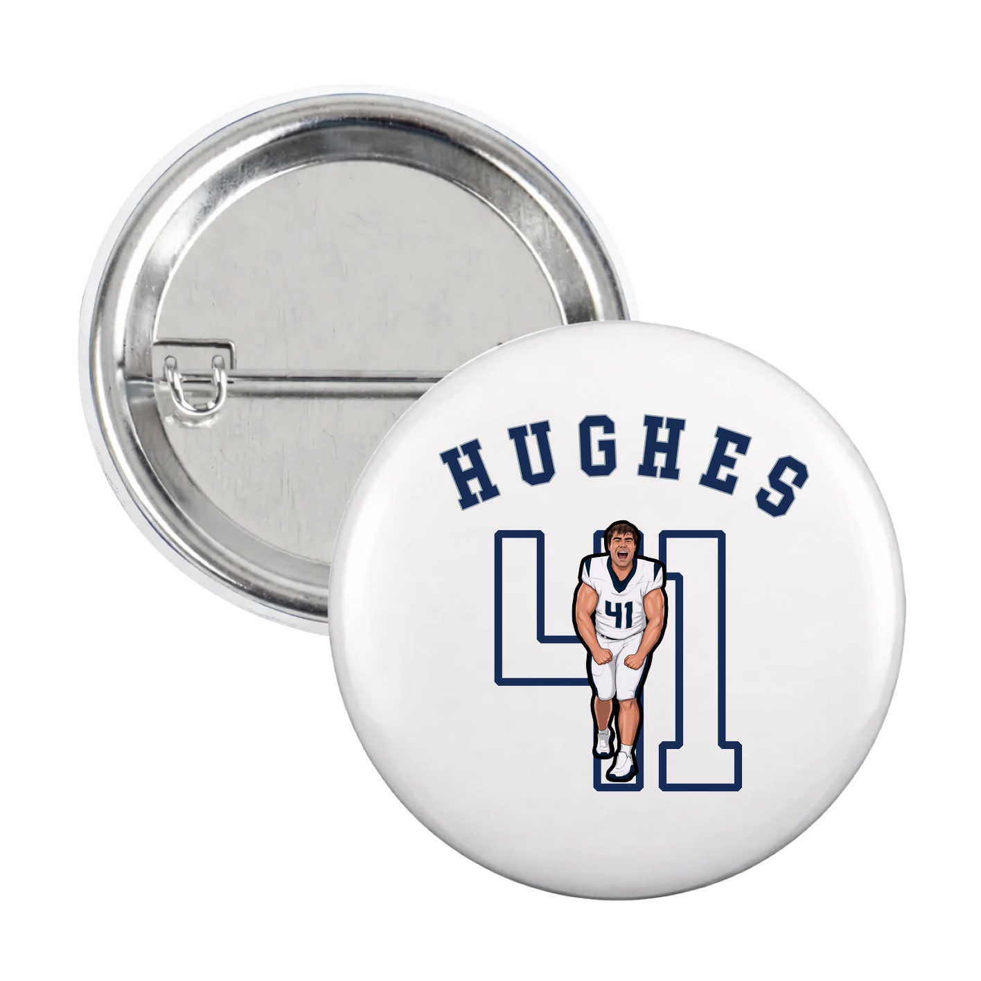 Game Day Button — Shirsey Arch in White