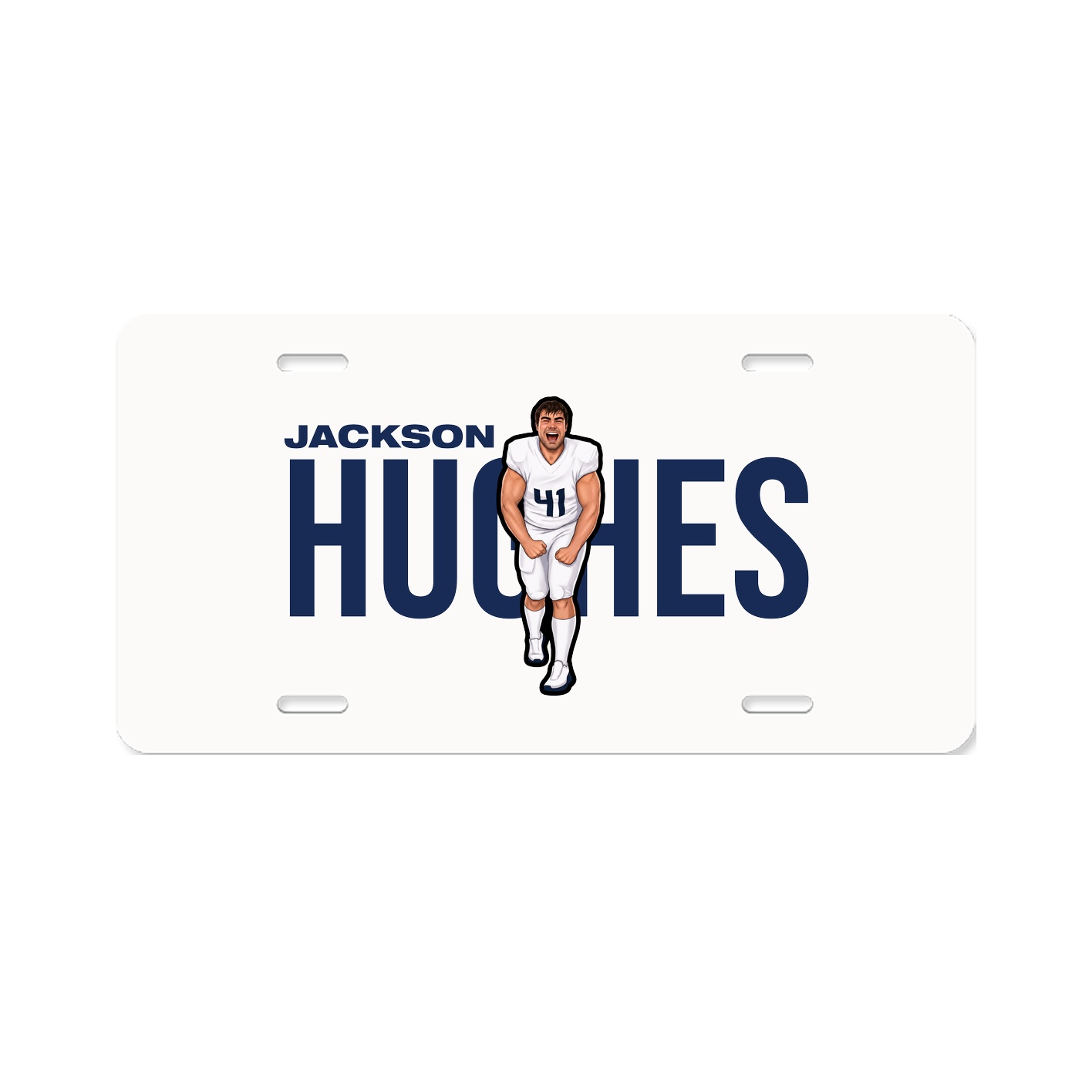 License Plate — Player Name in Classic