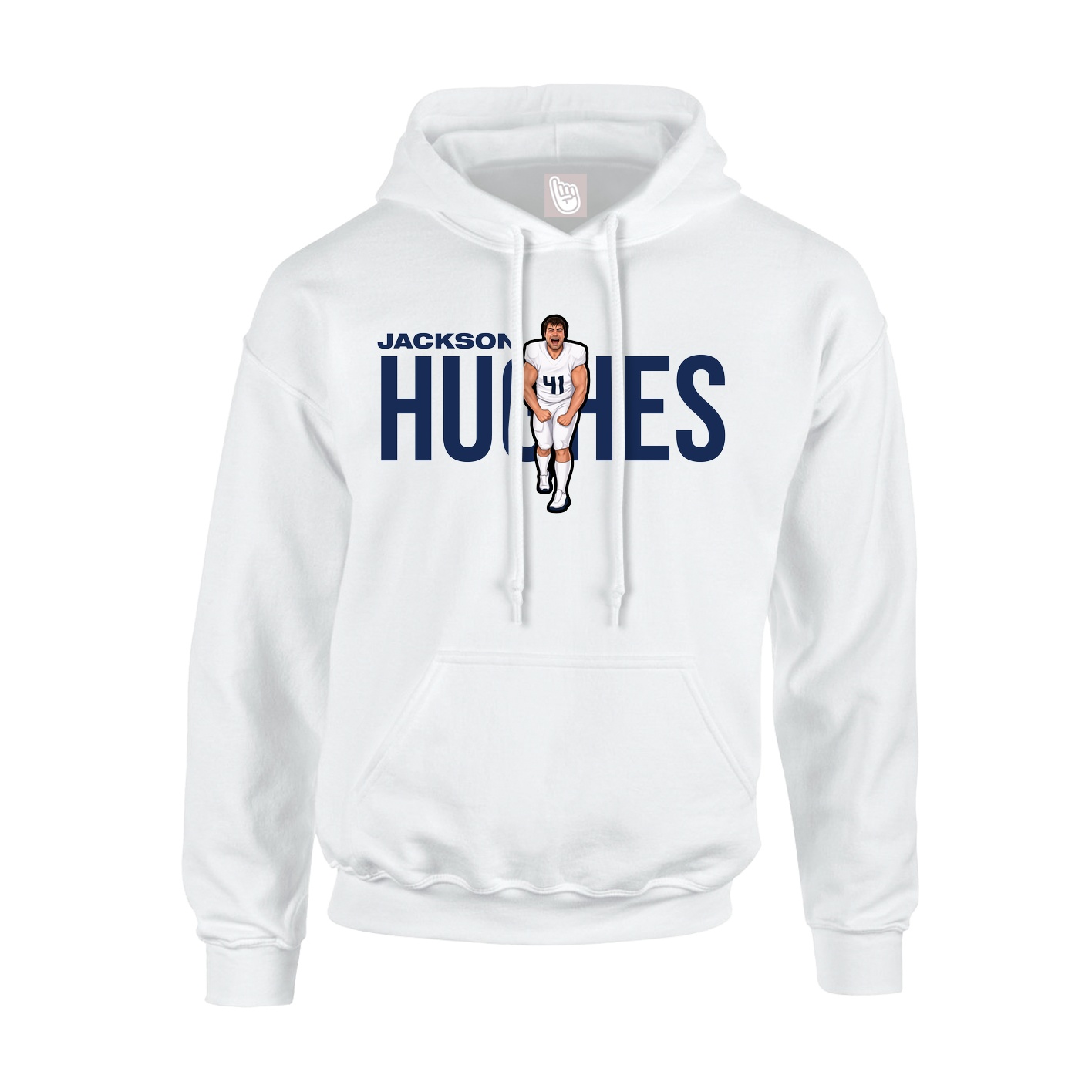 Youth Hoodie — Player Name in White