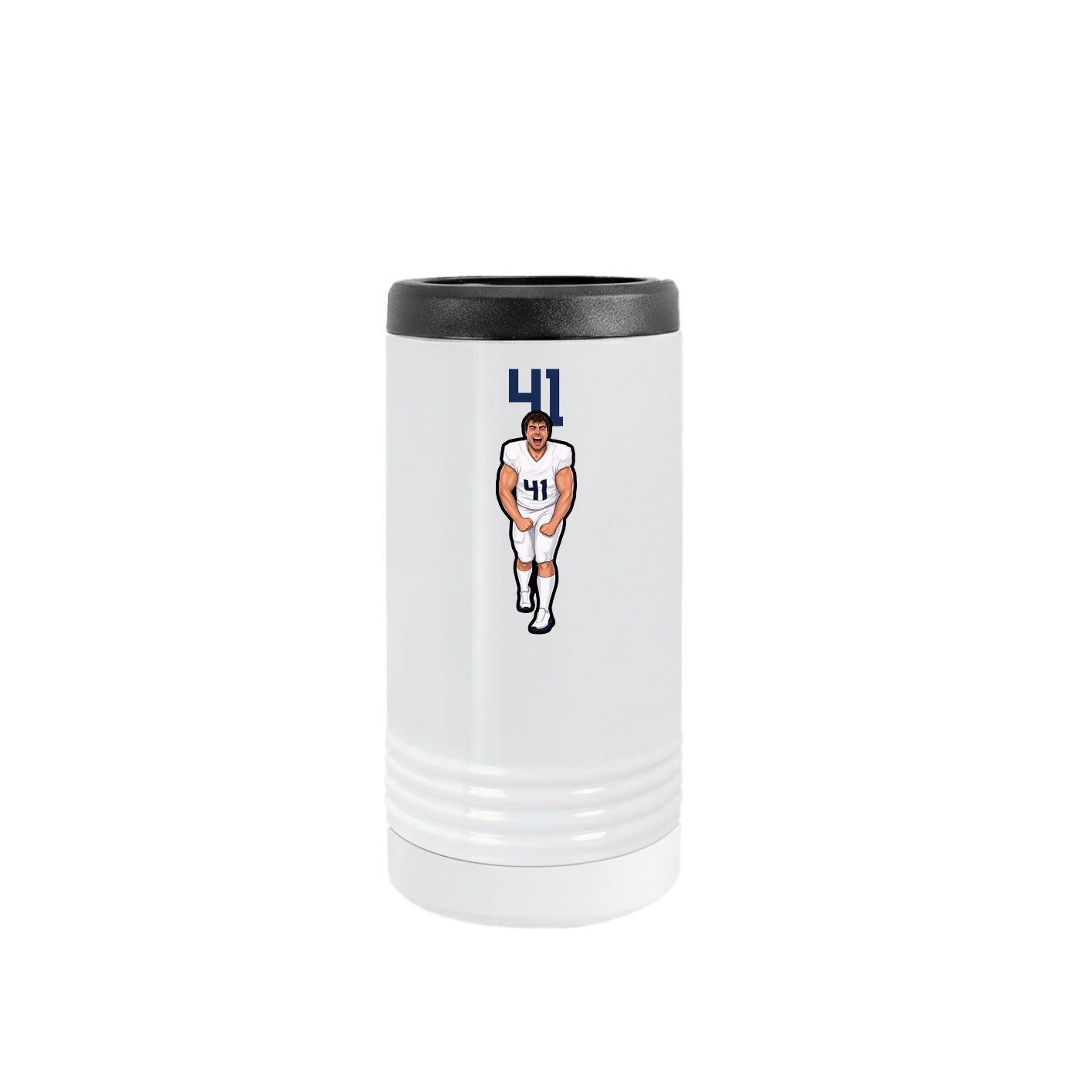 Slim Beverage Holder — Number Top in White