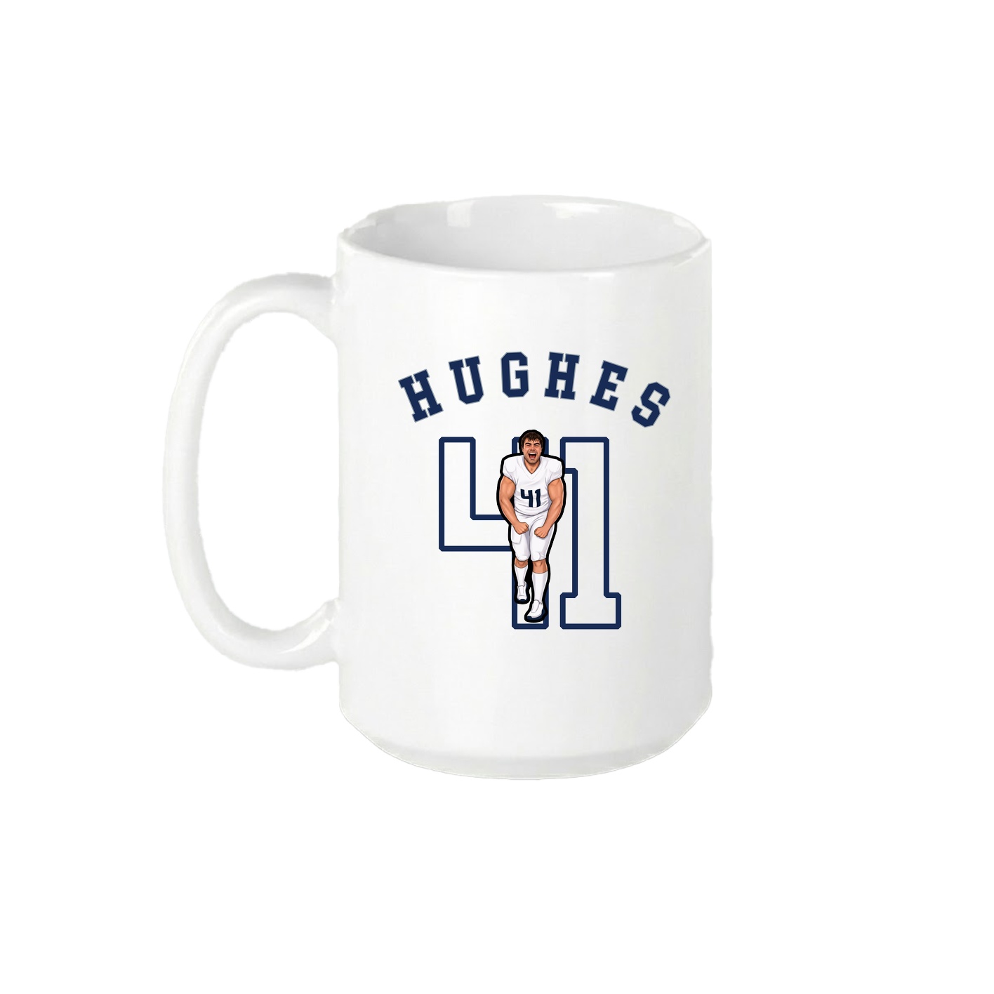 15oz Coffee Mug — Shirsey Arch in White