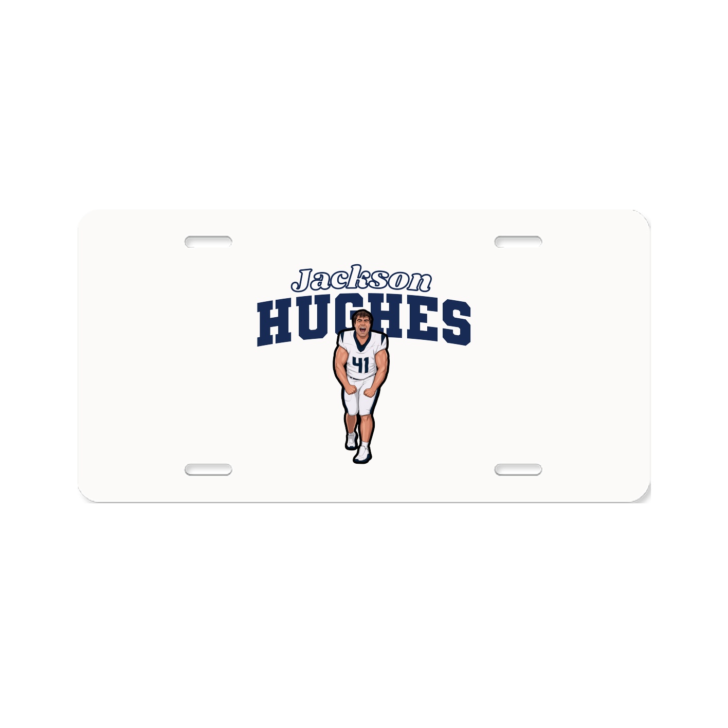 License Plate — Name Arch in Classic
