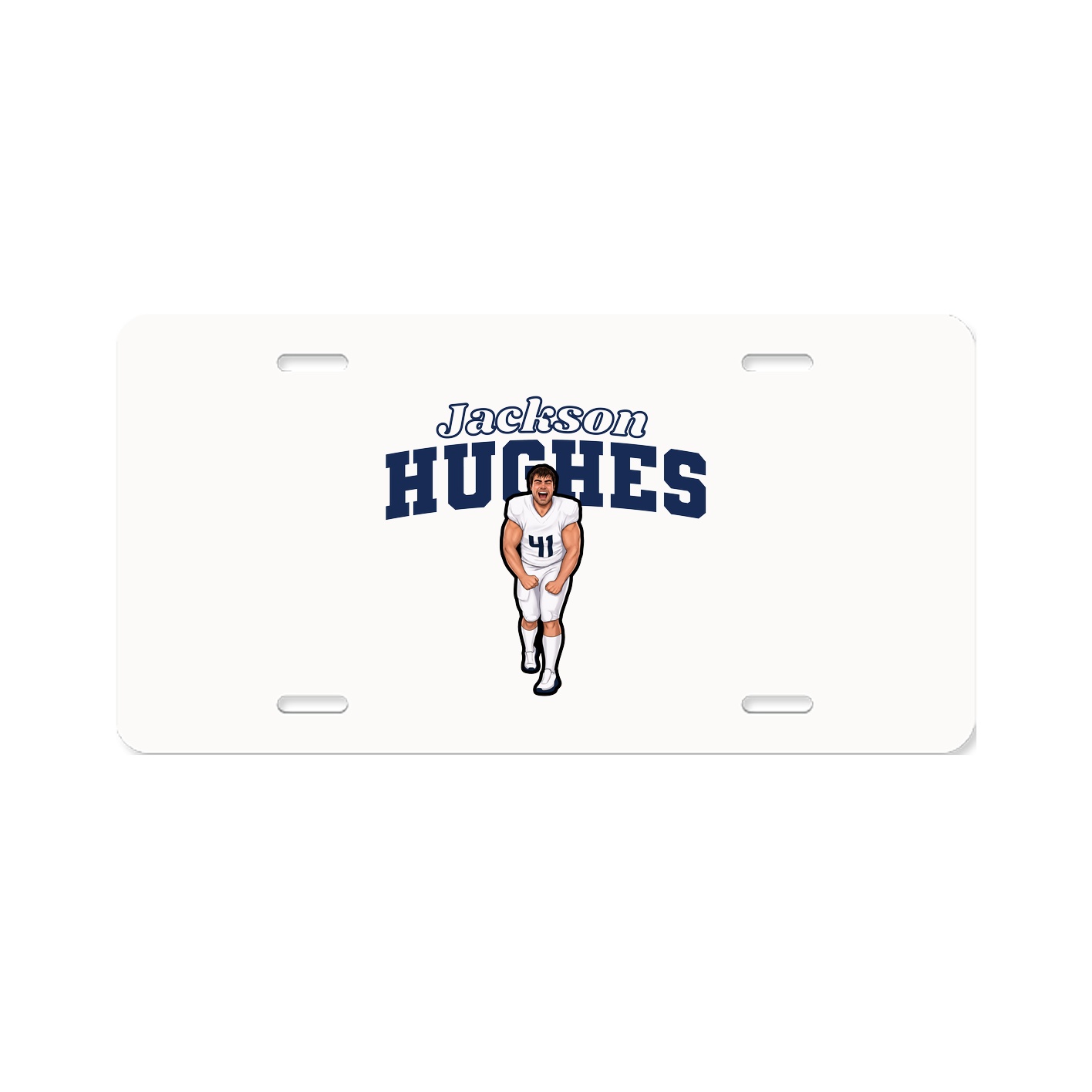 License Plate — Name Arch in Classic