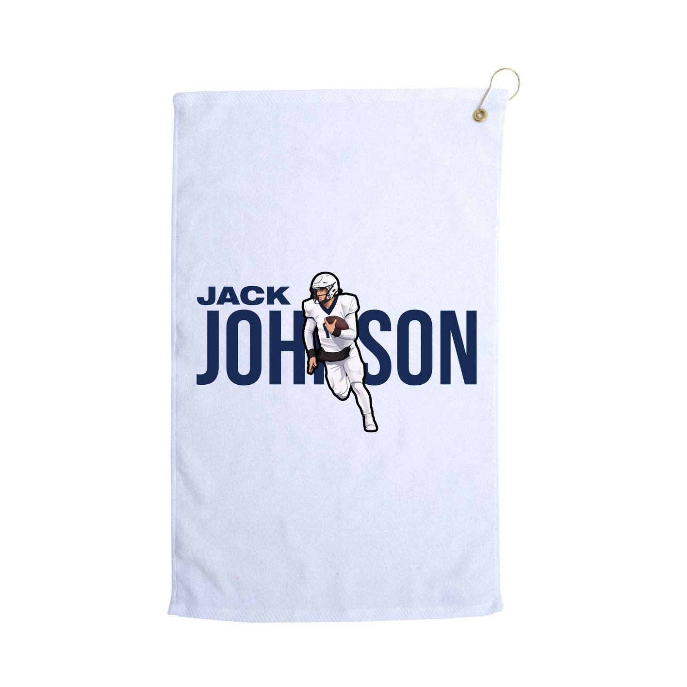 Golf Towel — Player Name in White