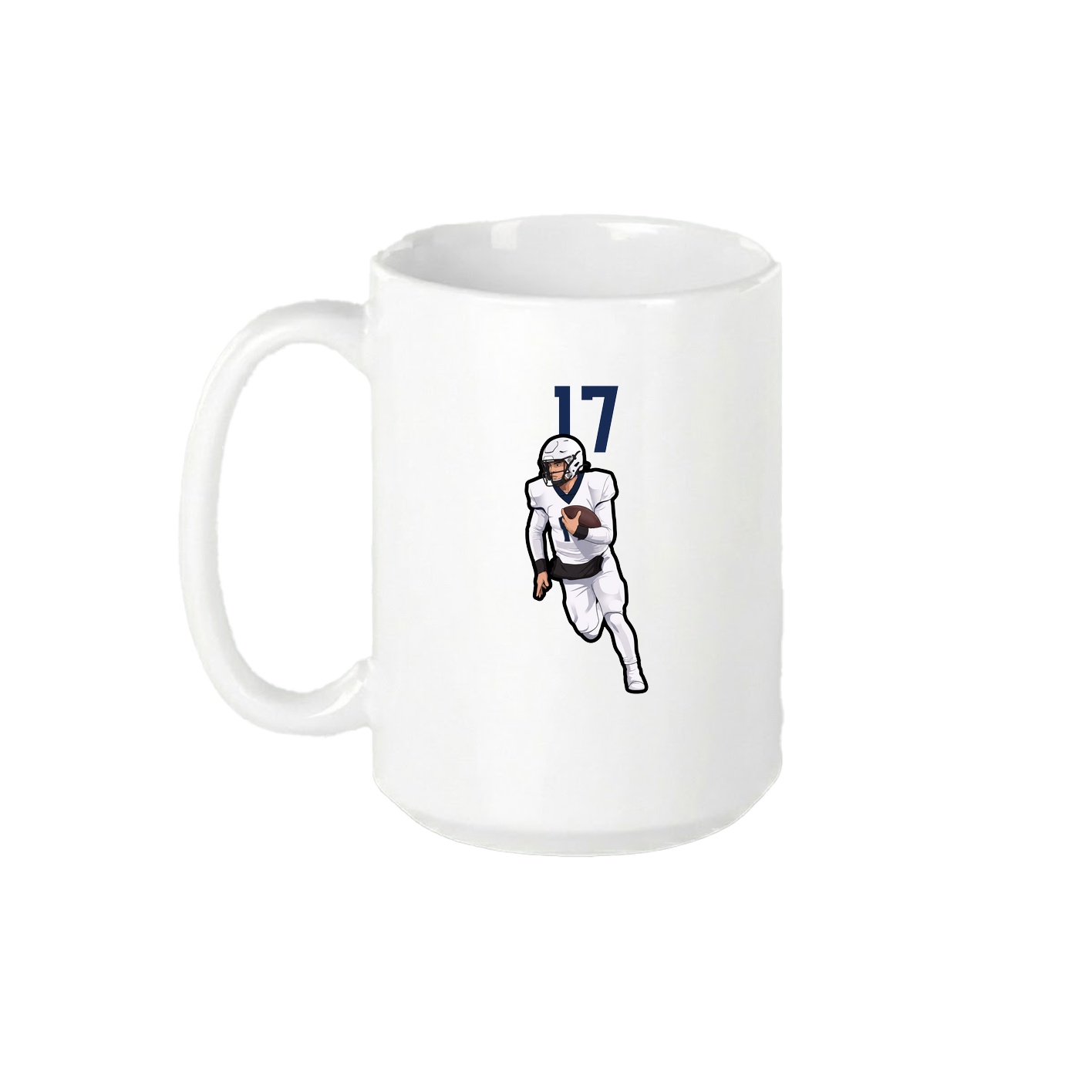 15oz Coffee Mug — Number Top in White