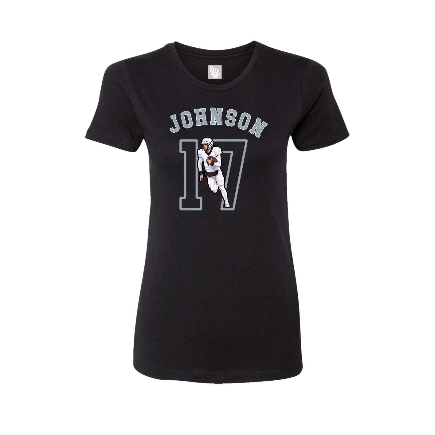 Fitted Women's Tee — Shirsey Arch in Black