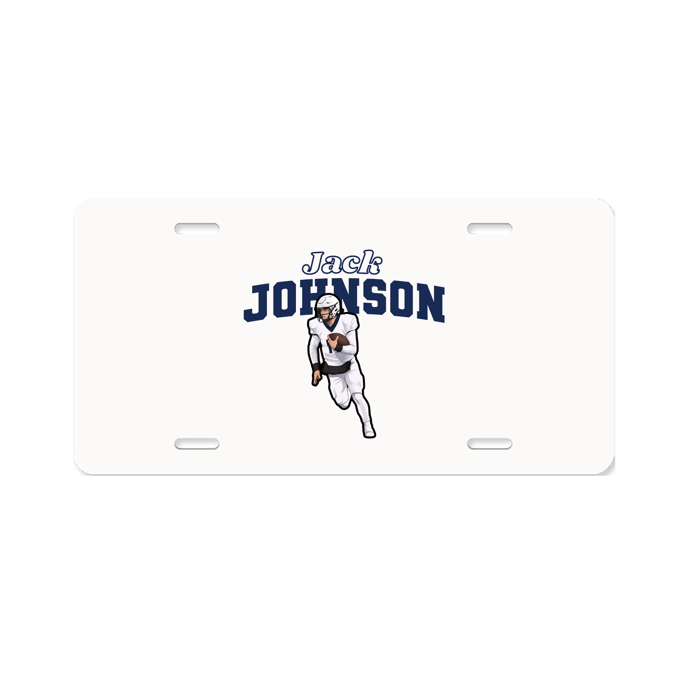 License Plate — Name Arch in Classic