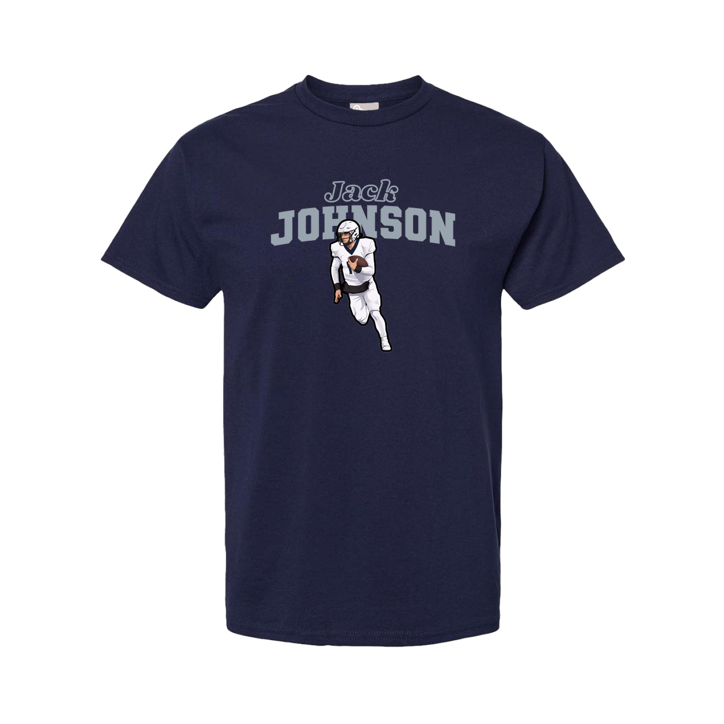Youth Tee — Name Arch in Navy