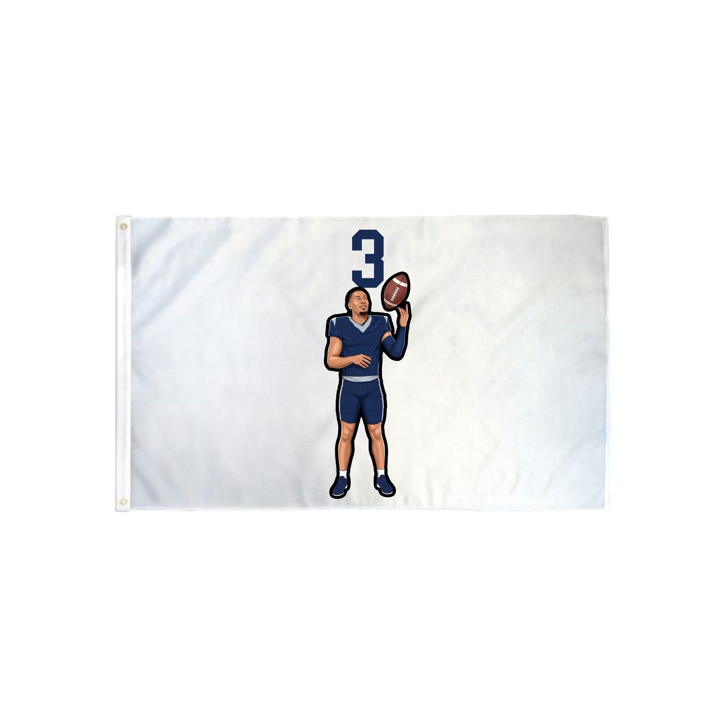 3x5 Flag — Number Top in Classic