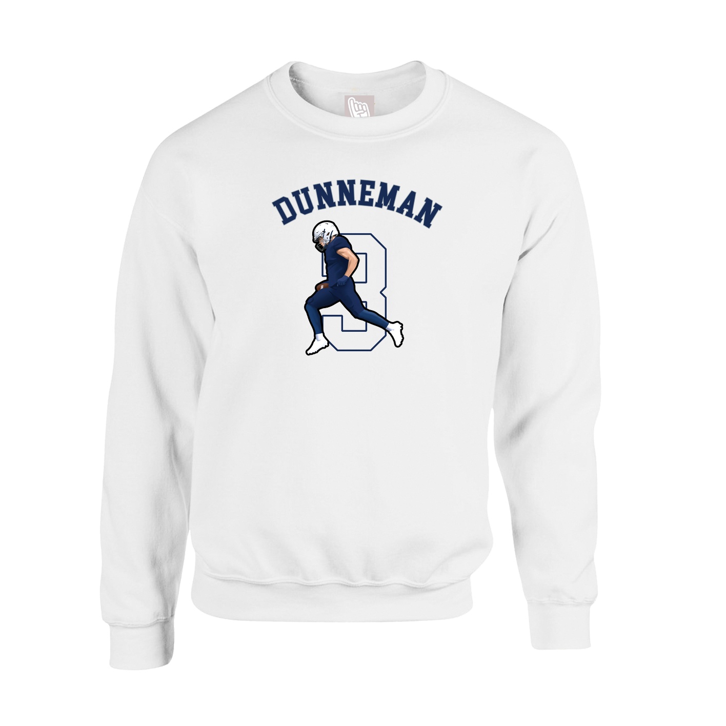 Fleece Crew — Shirsey Arch in White