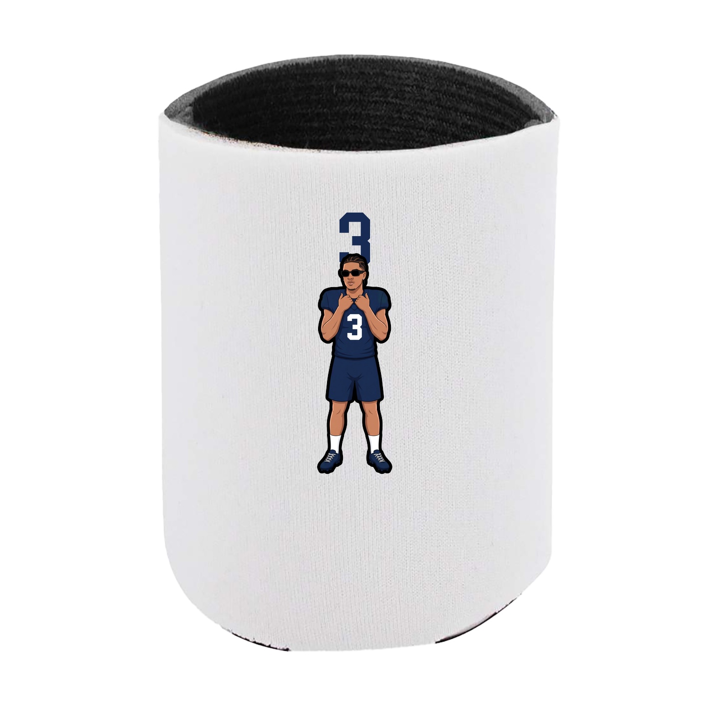 Can Holder — Number Top in White
