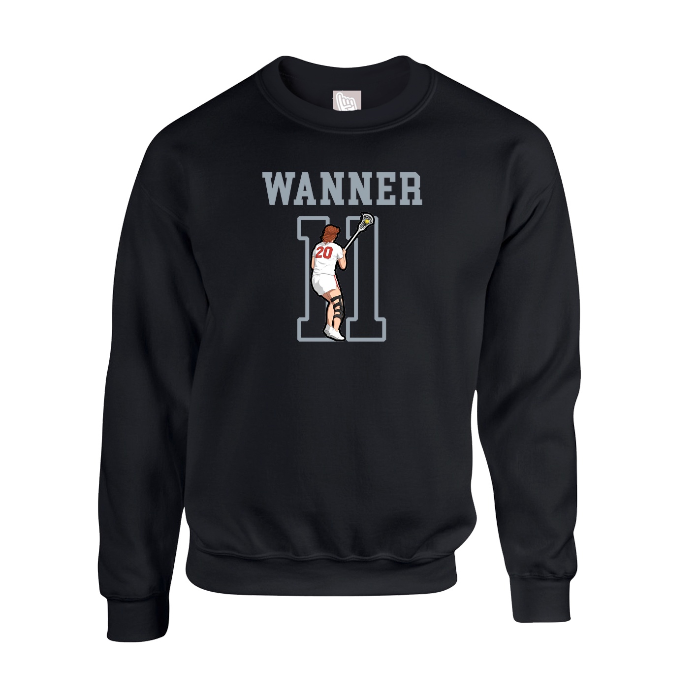 Fleece Crew — Shirsey in Black
