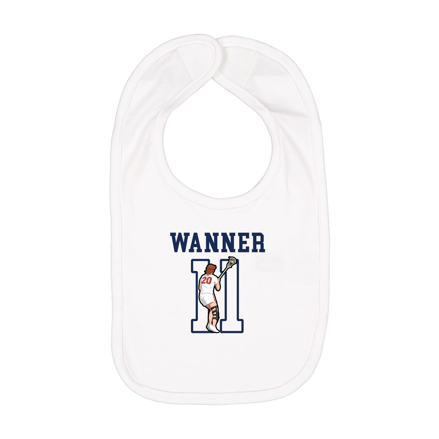 Infant Bib — Shirsey in White