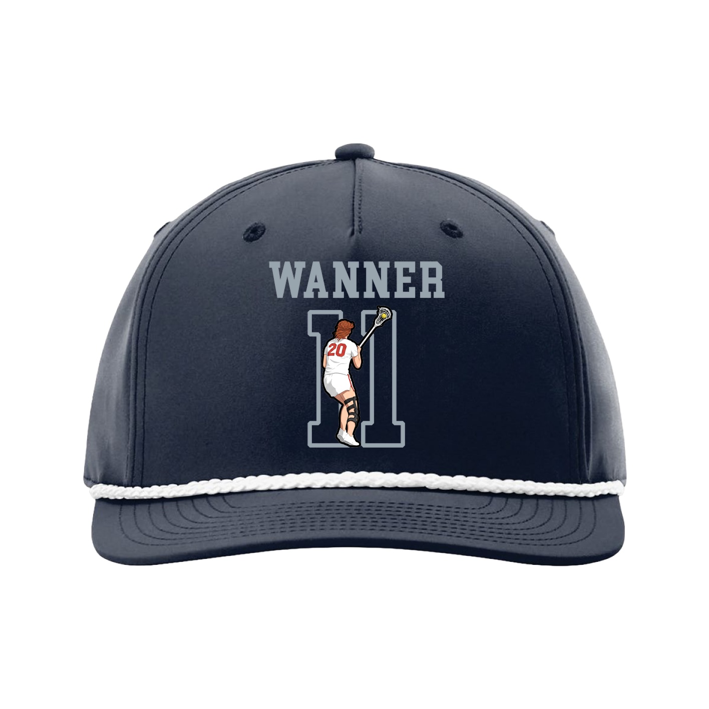 Five-Panel Classic Rope Cap — Shirsey in Navy