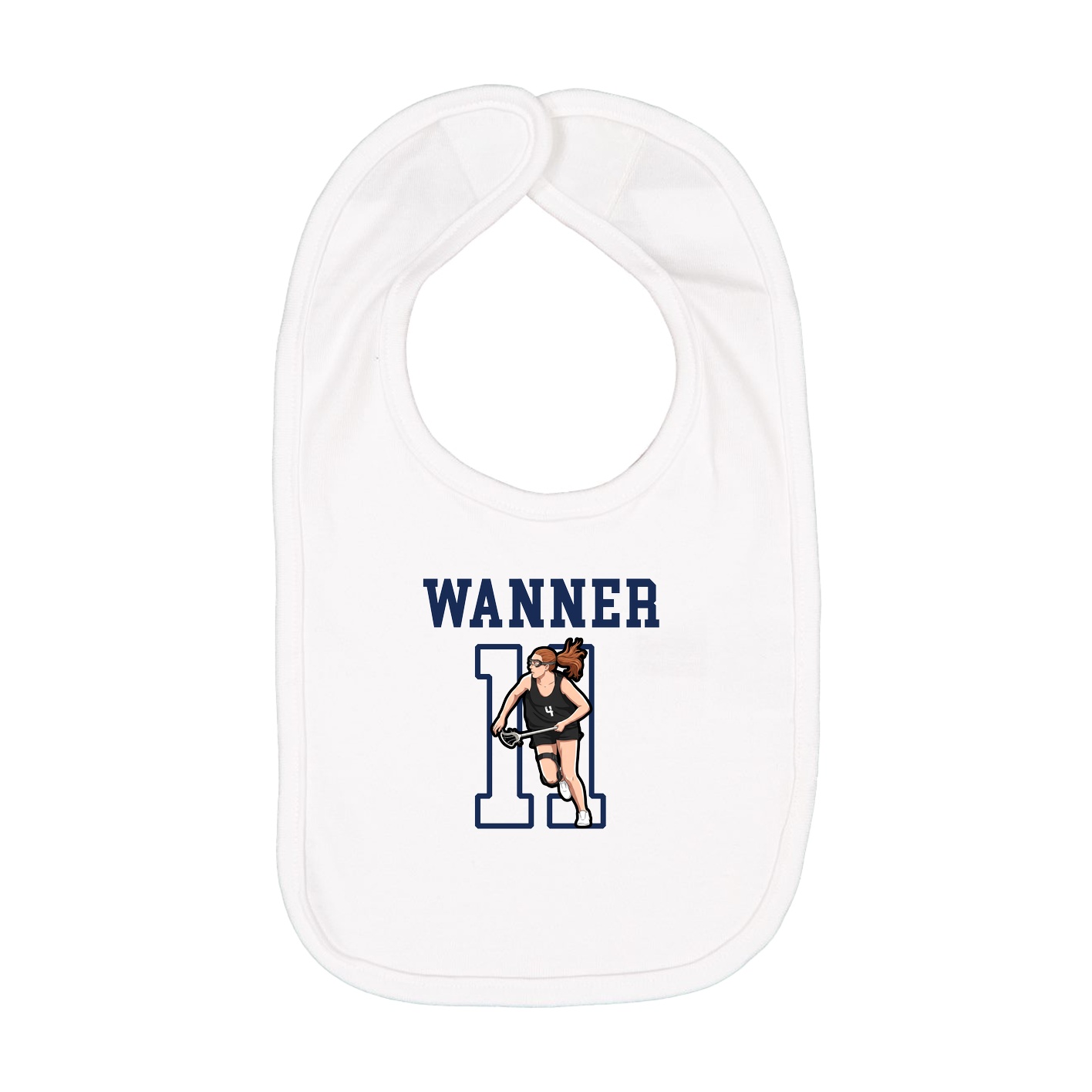 Infant Bib — Shirsey in White