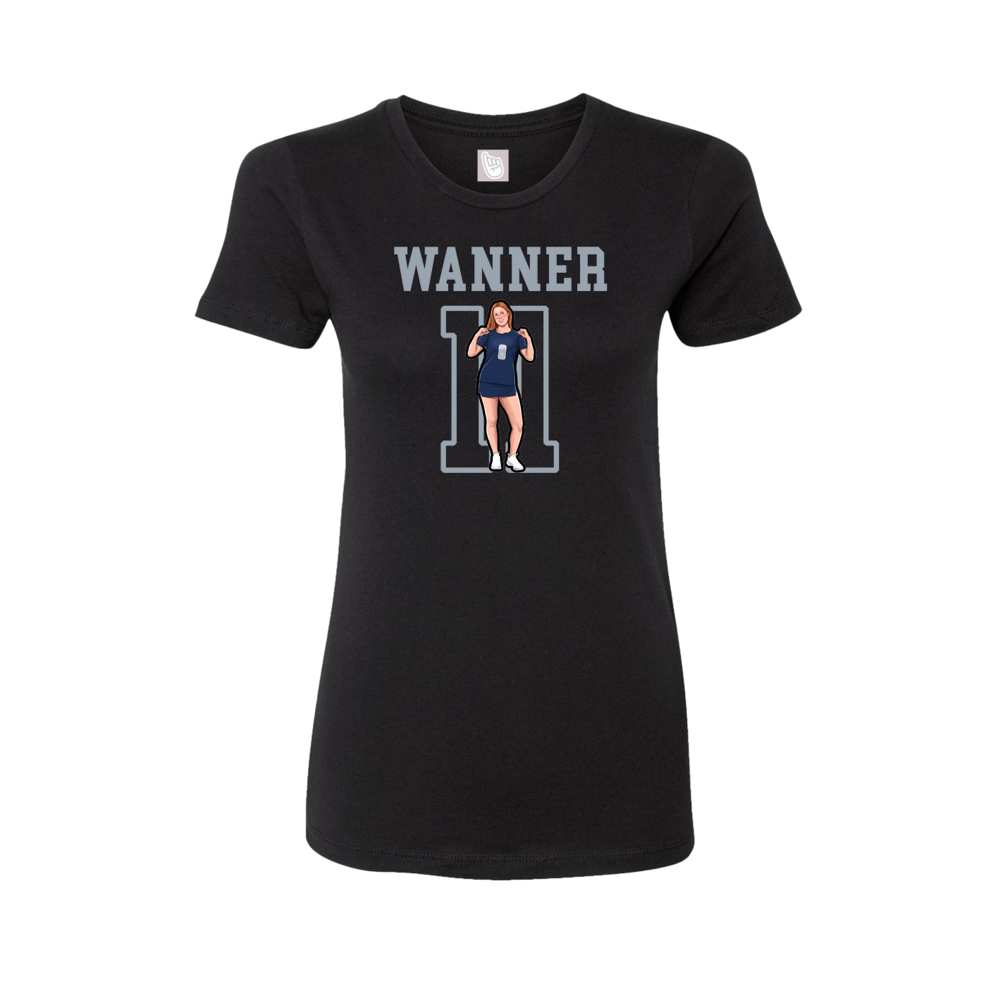 Fitted Women's Tee — Shirsey in Black