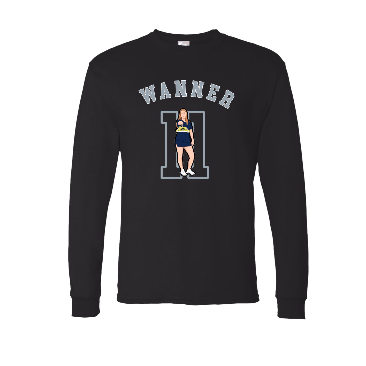 Long Sleeve Tee — Shirsey Arch in Black