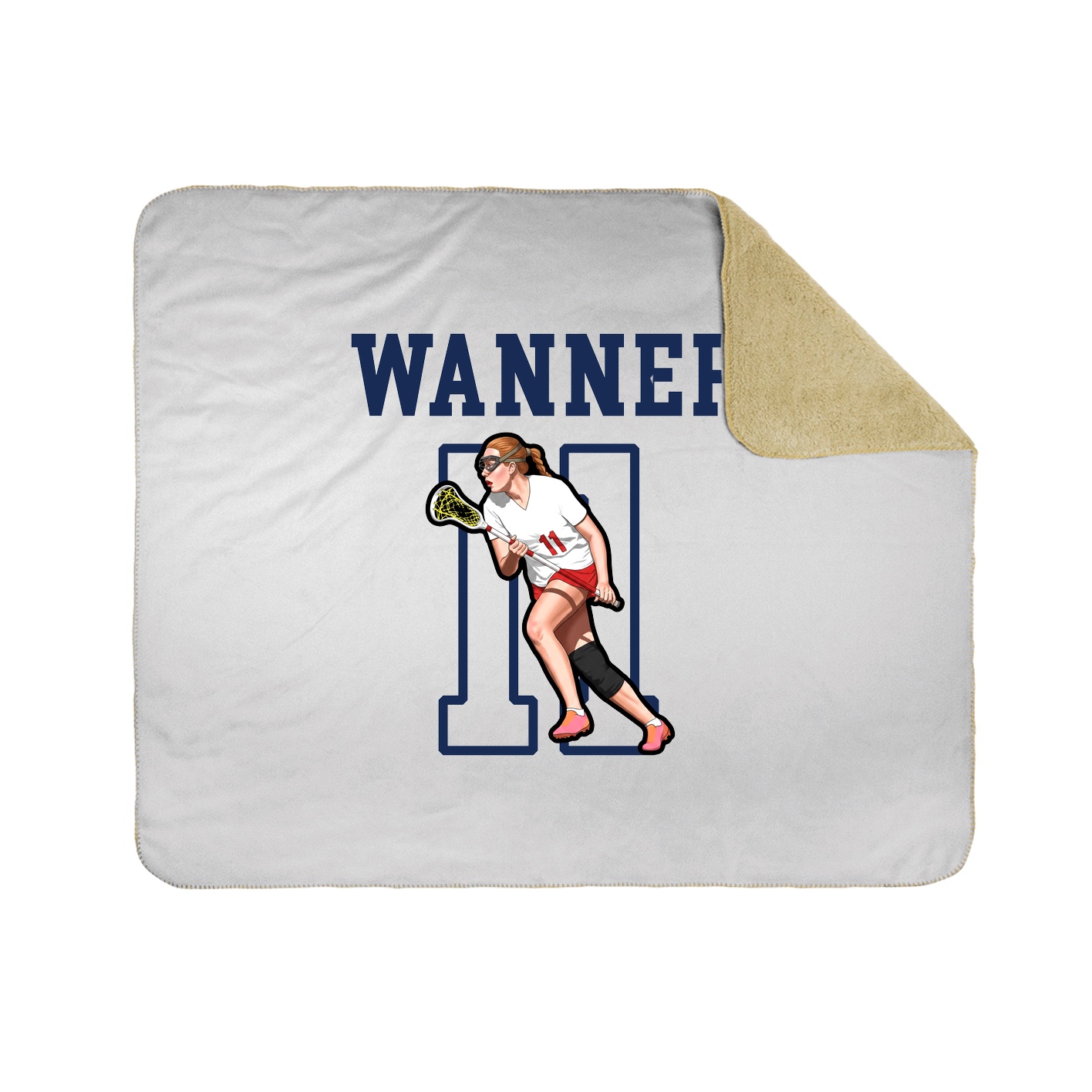 Throw Blanket — Shirsey in White