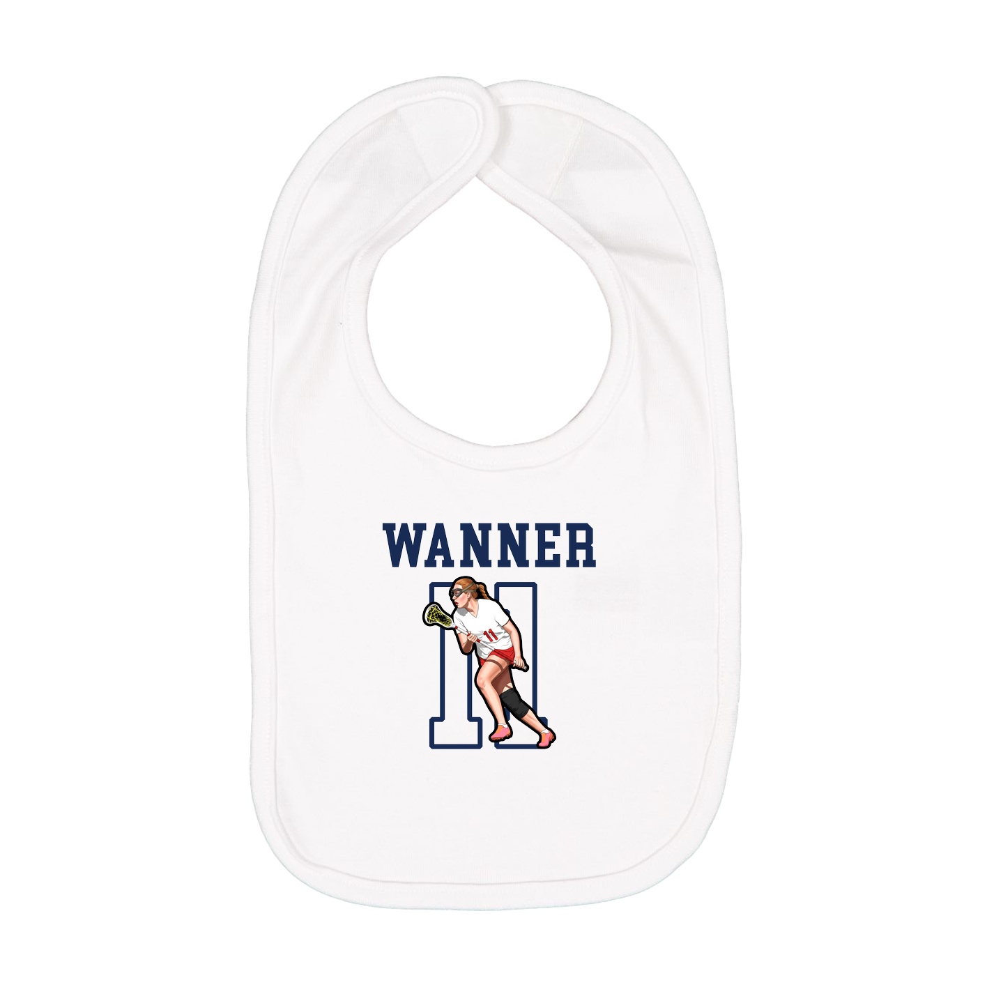 Infant Bib — Shirsey in White