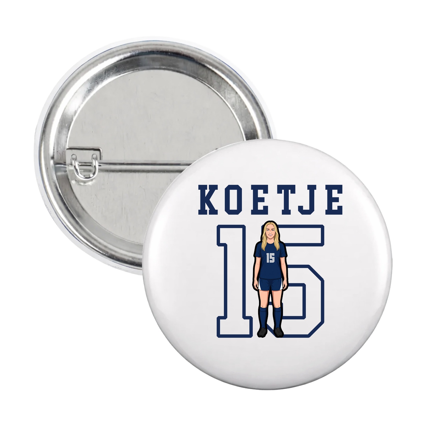 Game Day Button — Shirsey in White