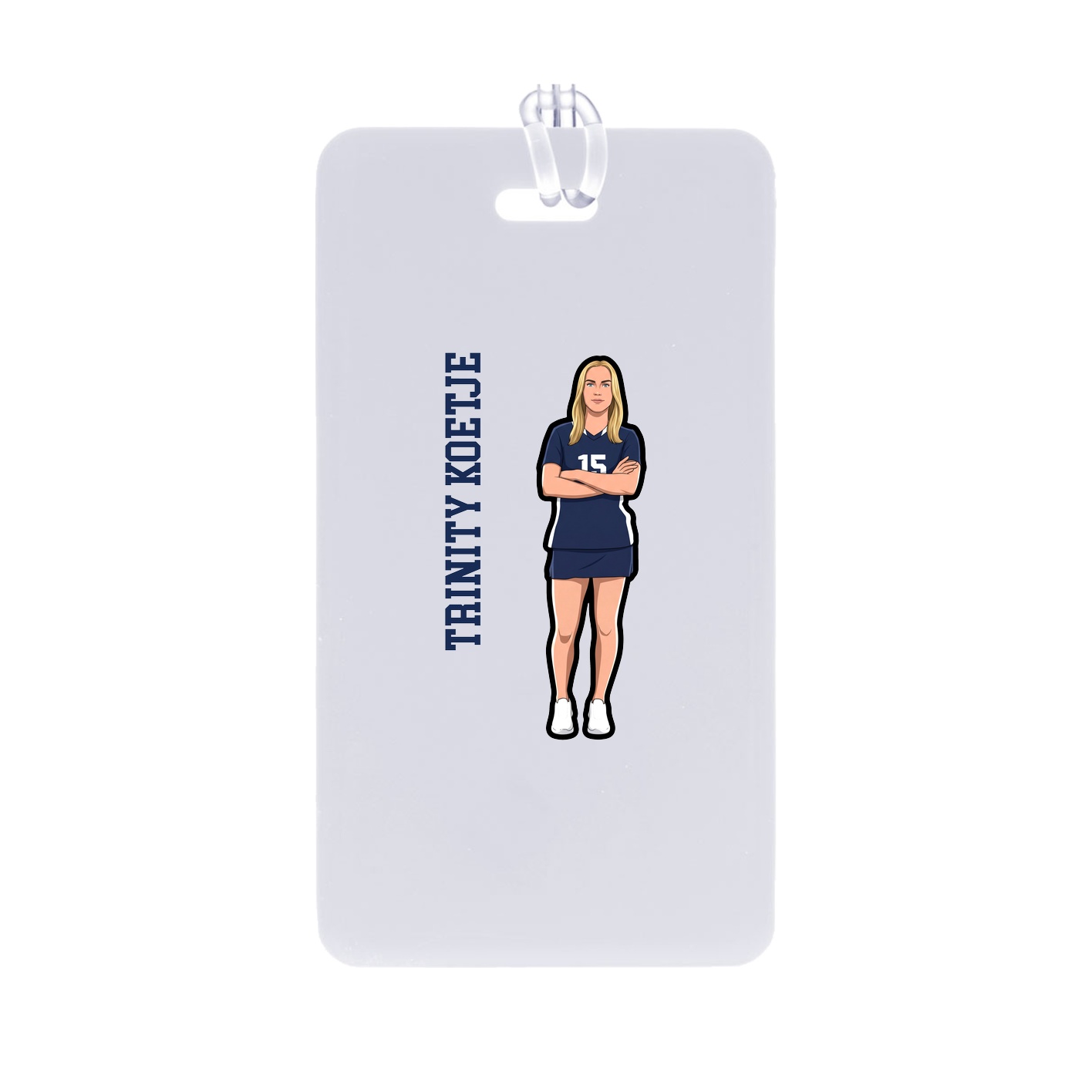 Bag Tag — Name Vertical in Classic