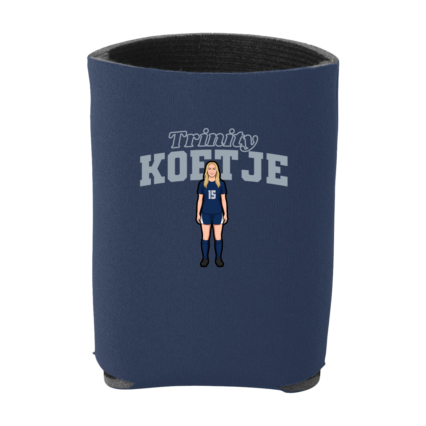 Can Holder — Name Arch in Navy