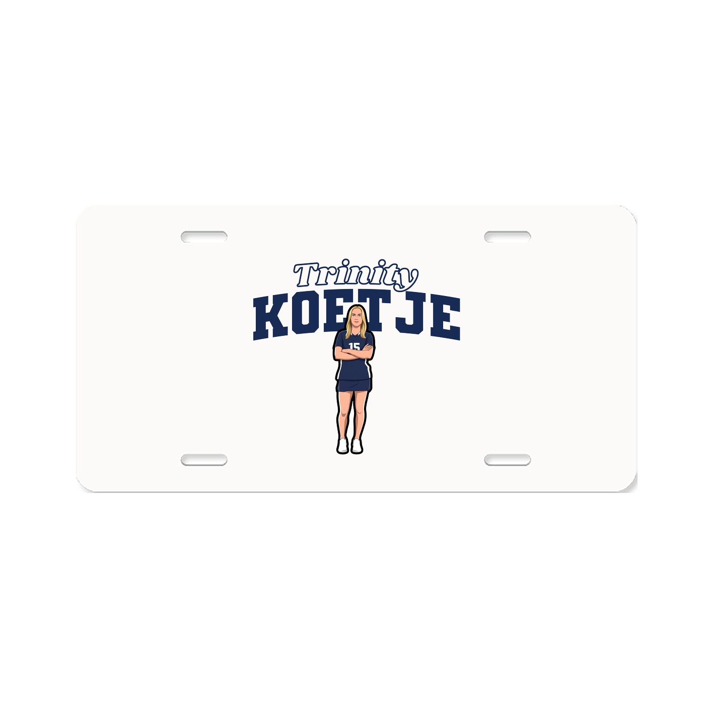 License Plate — Name Arch in Classic