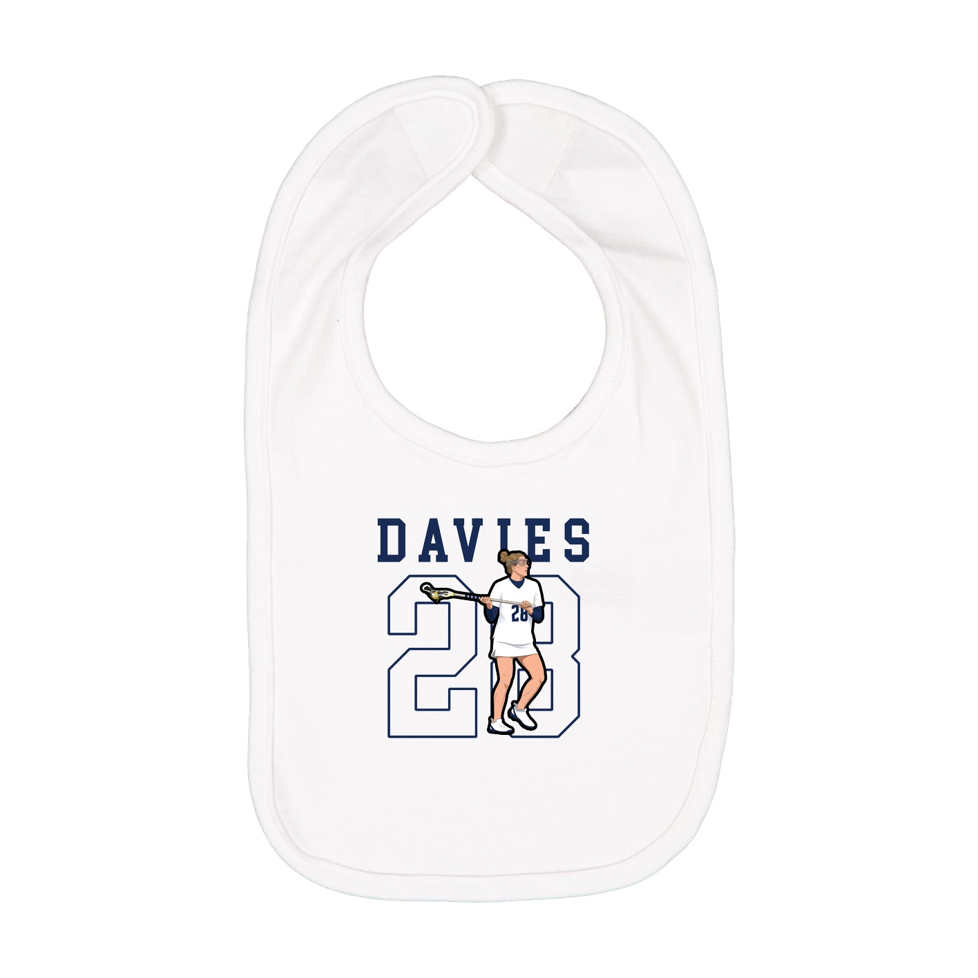 Infant Bib — Shirsey in White