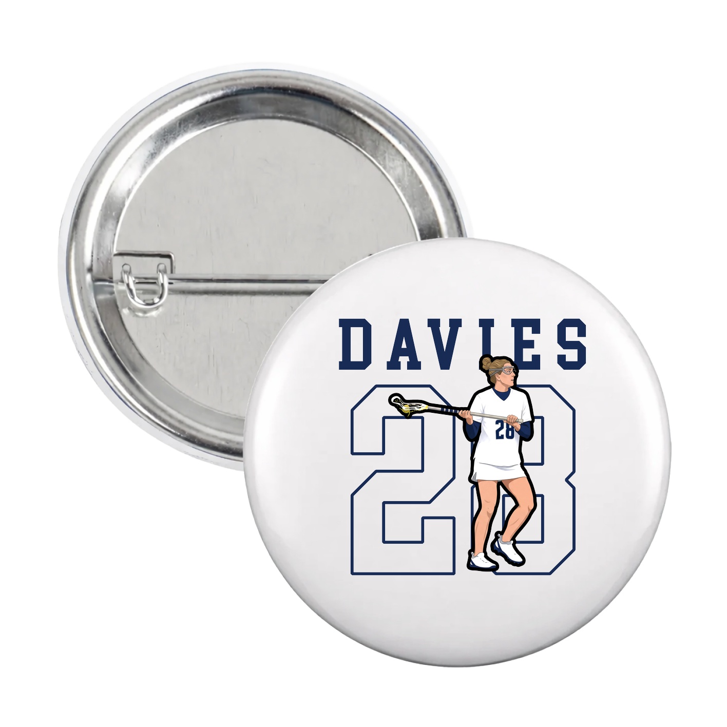 Game Day Button — Shirsey in White