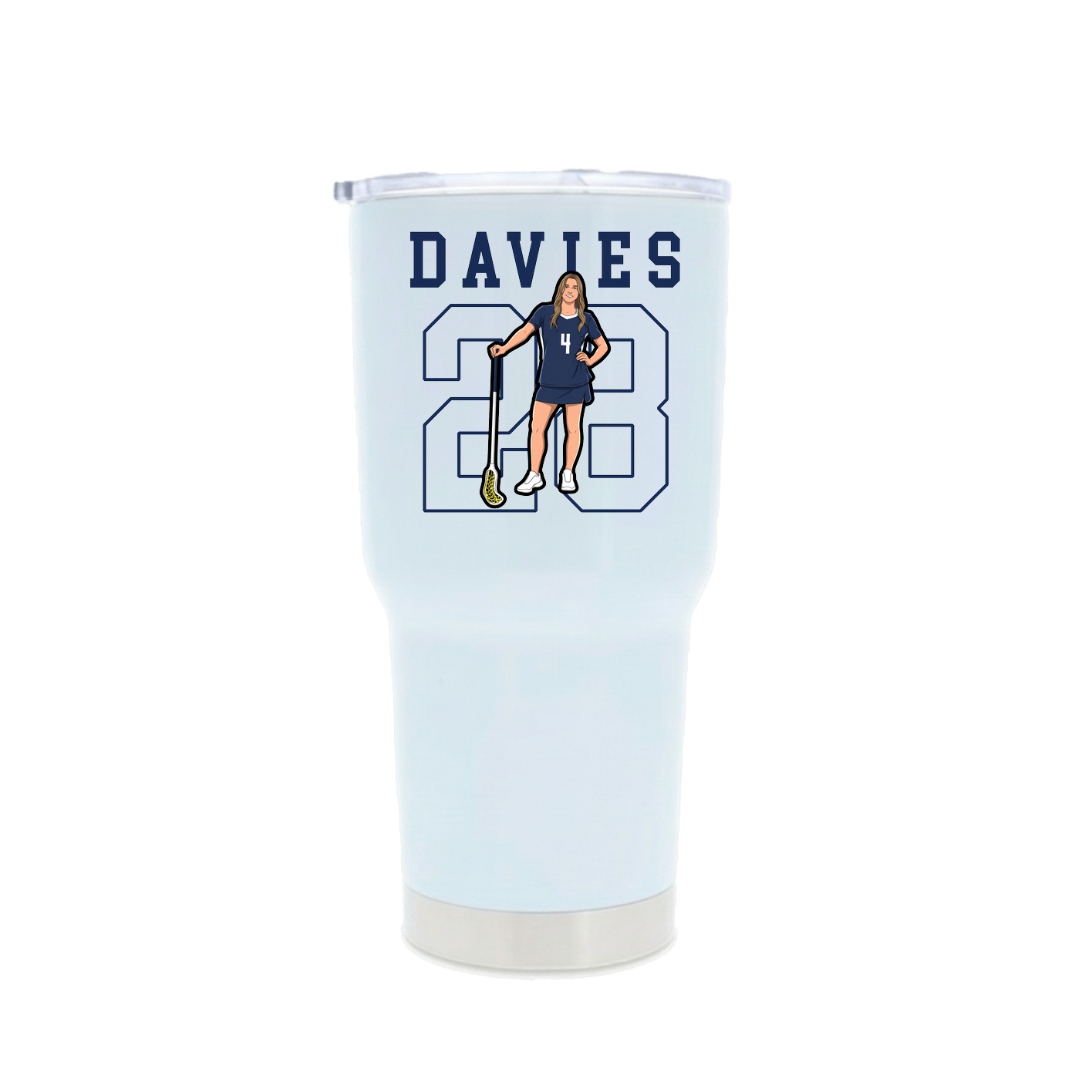 30oz Stainless Steel Tumbler — Shirsey in White