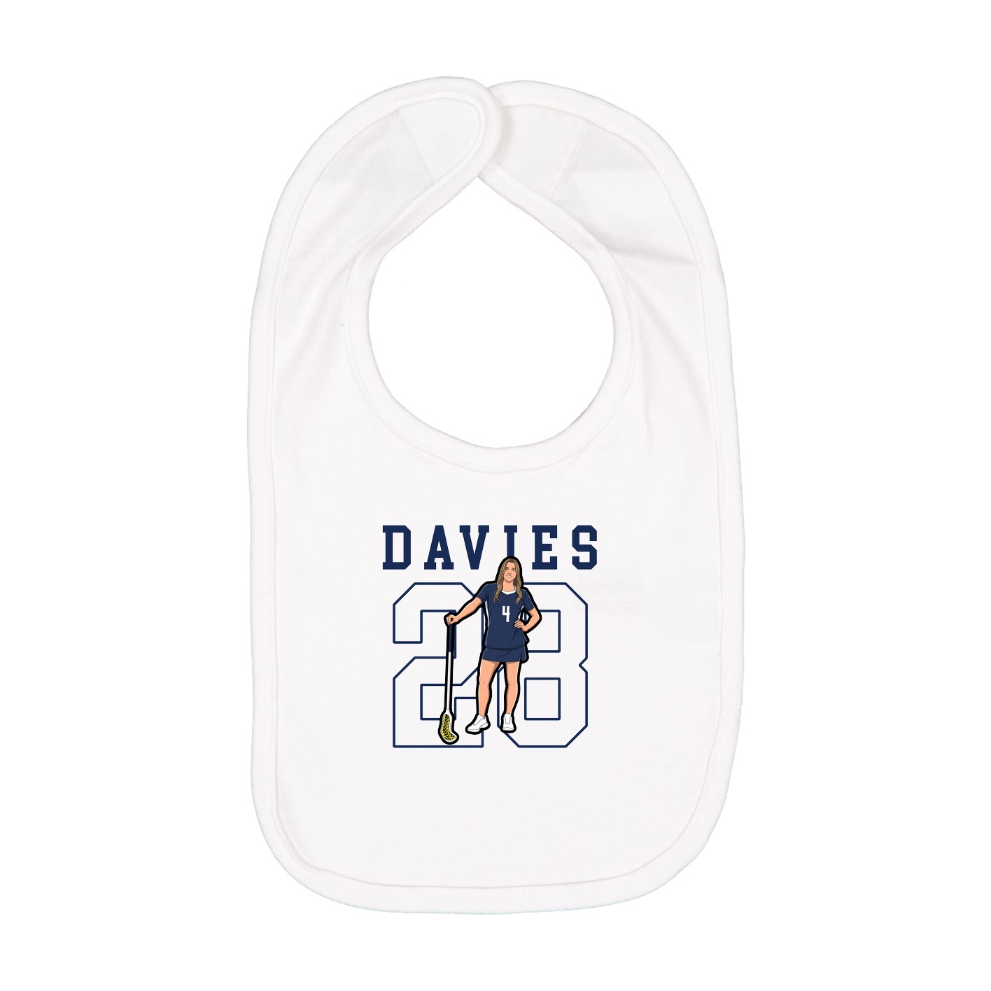 Infant Bib — Shirsey in White