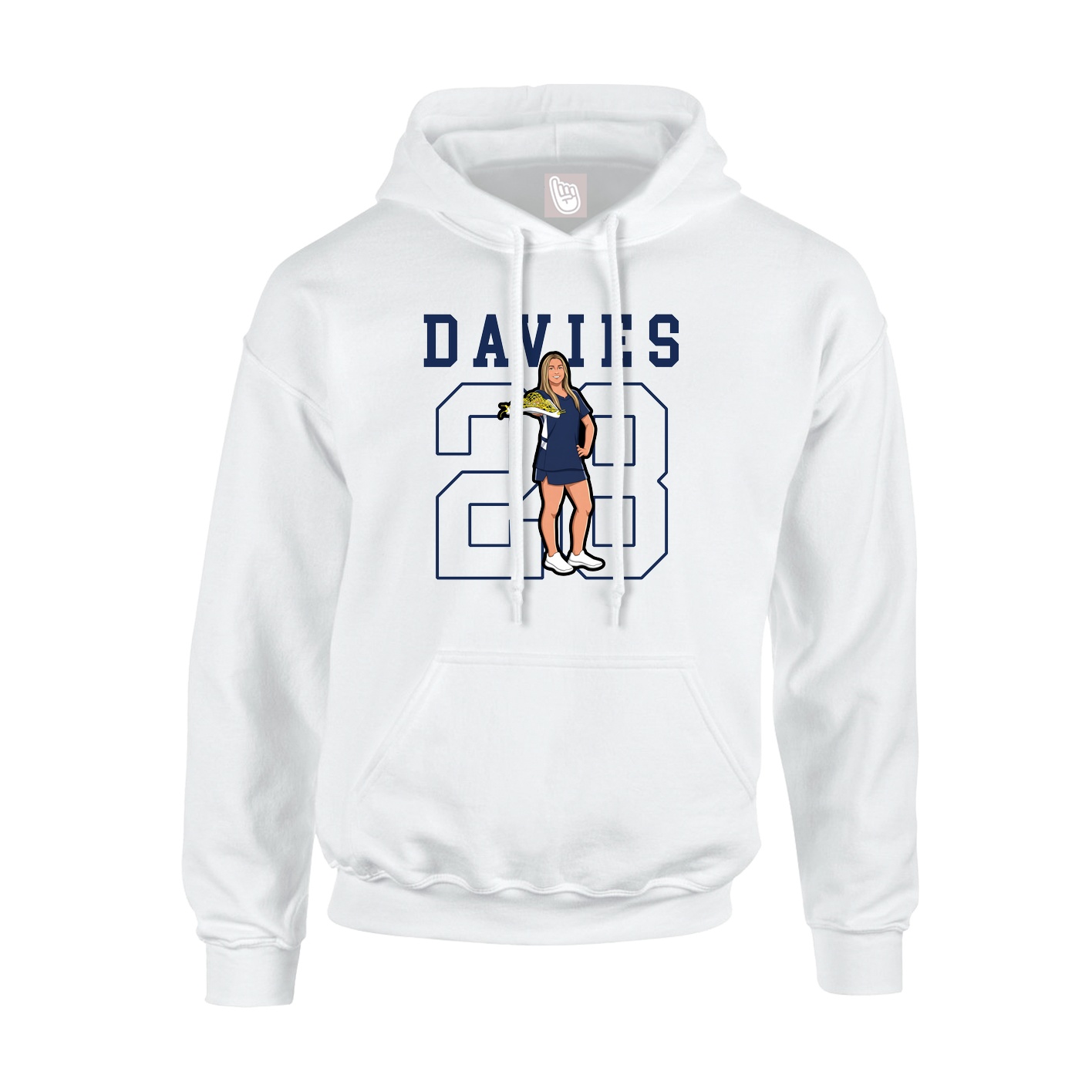 Hoodie — Shirsey in White