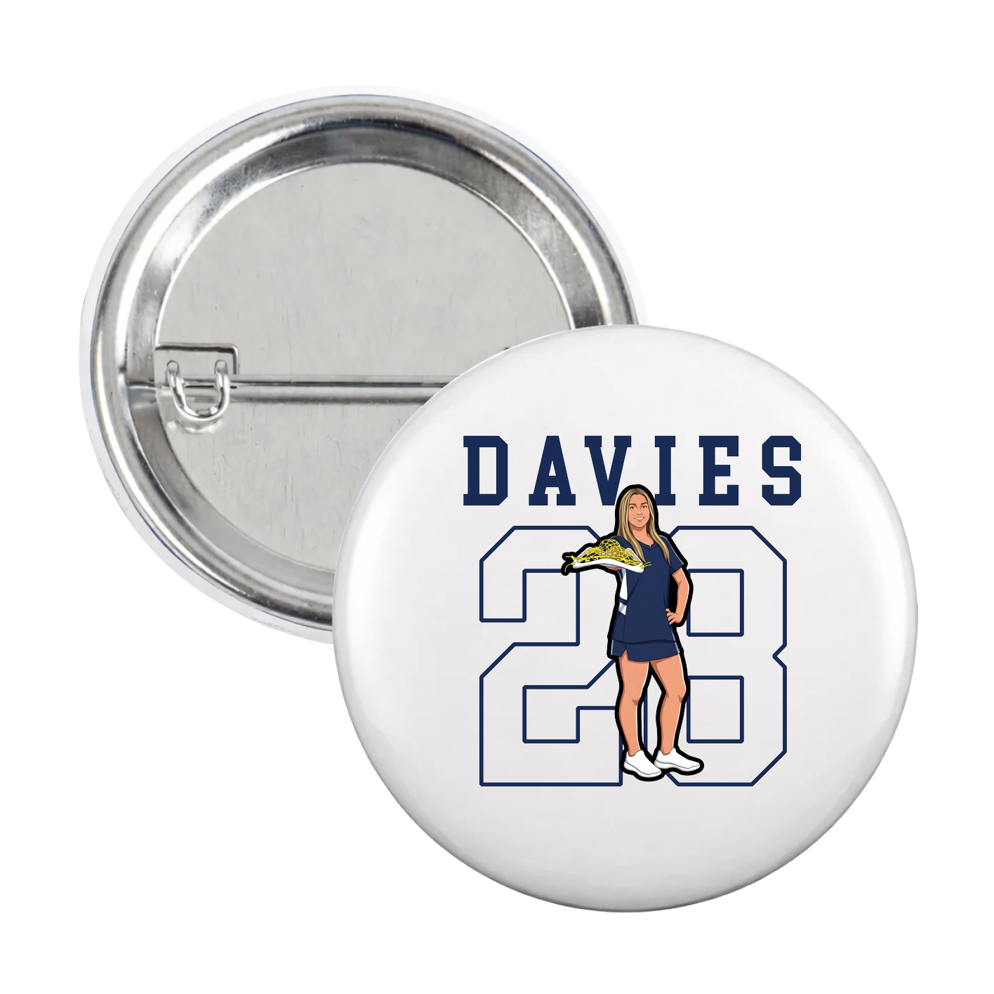 Game Day Button — Shirsey in White