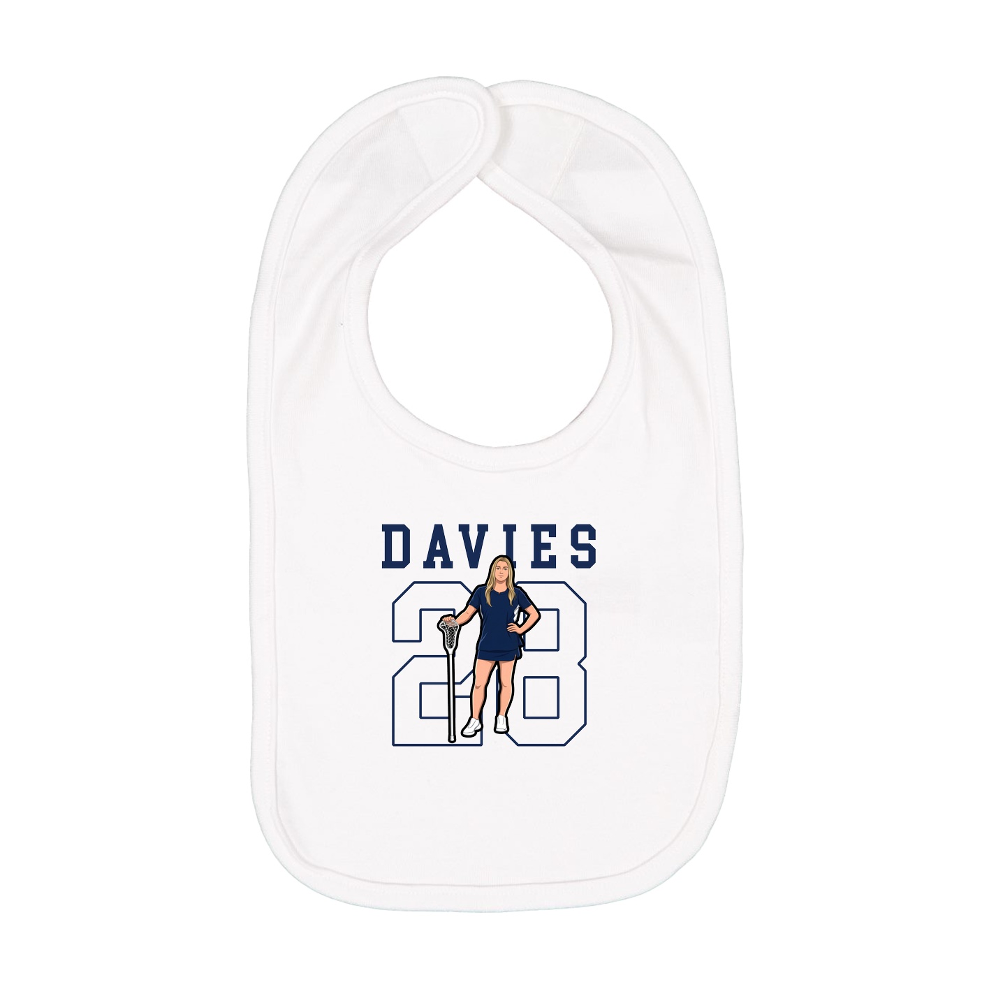 Infant Bib — Shirsey in White