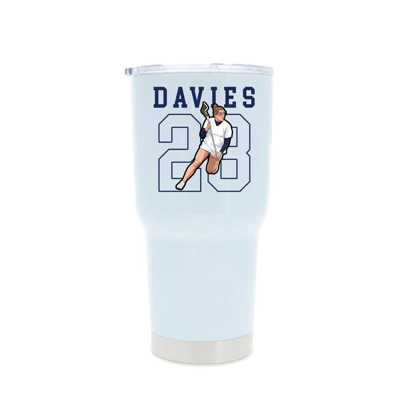 30oz Stainless Steel Tumbler — Shirsey in White