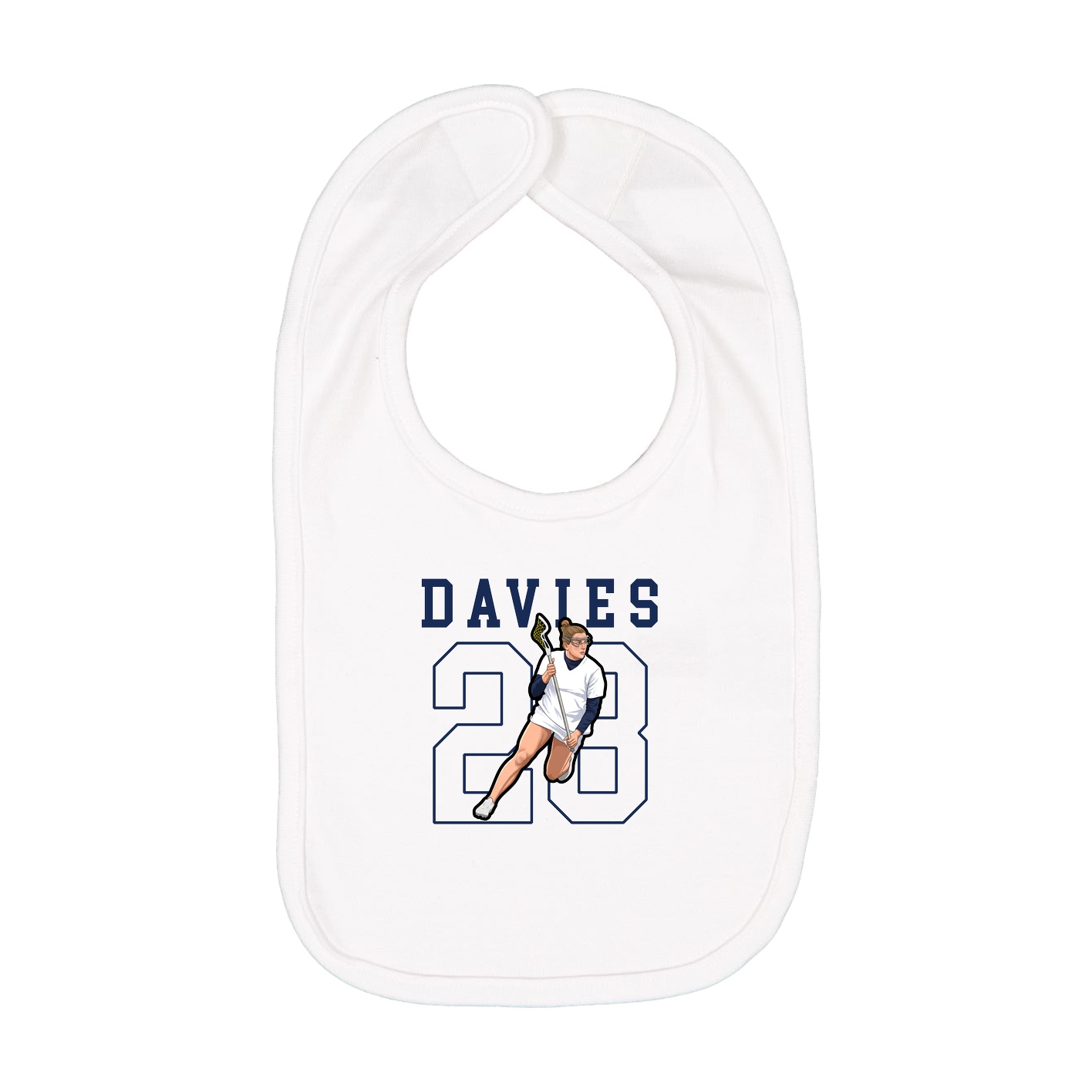 Infant Bib — Shirsey in White