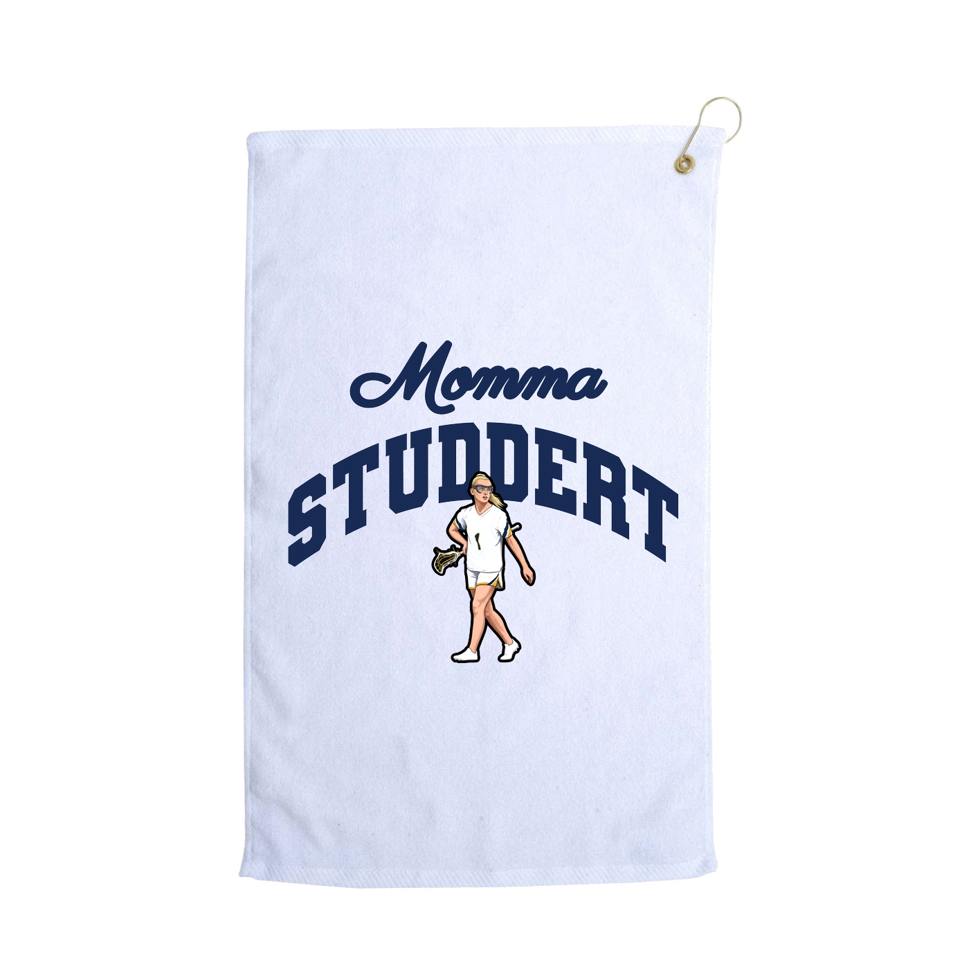 Golf Towel — Mothers Day Arch in White