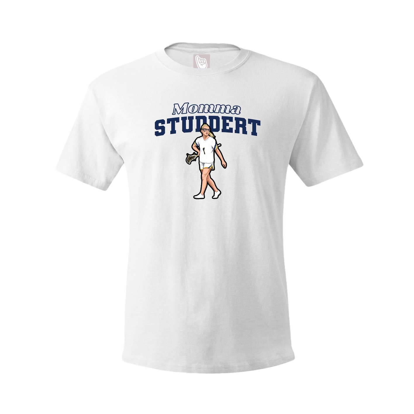 Youth Tee — Mothers Day Block in White
