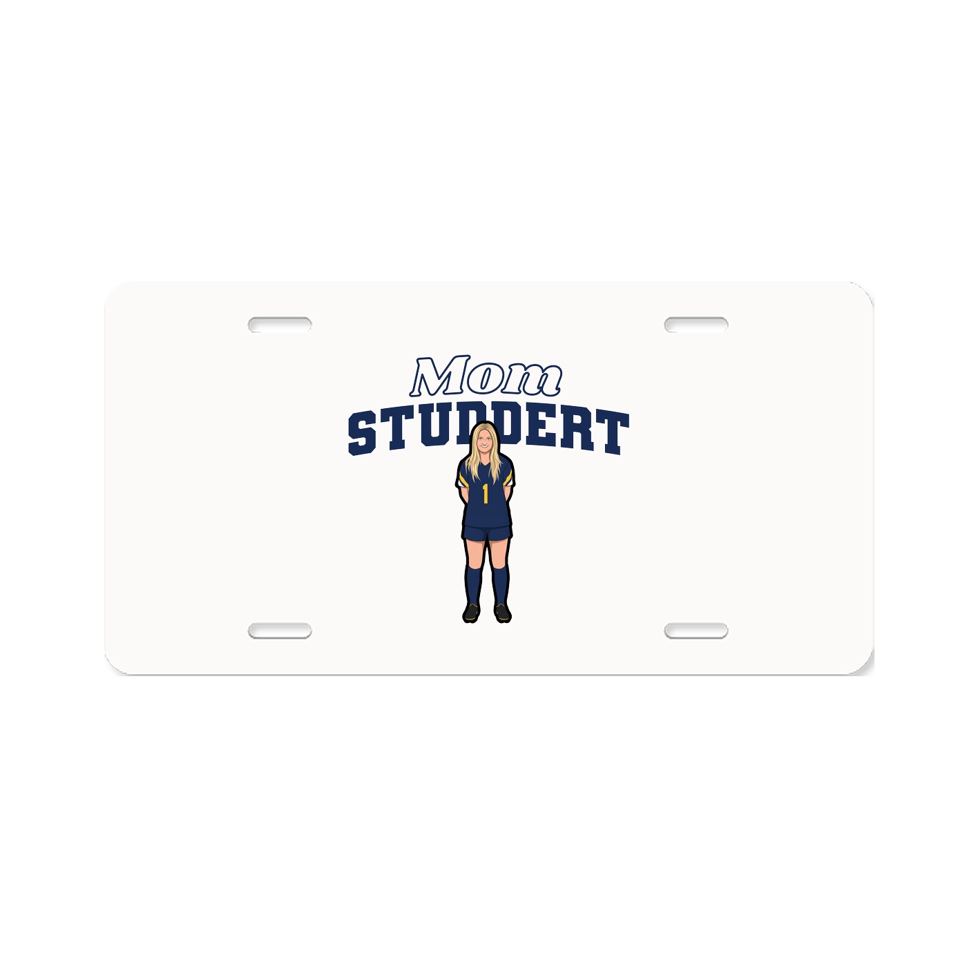 License Plate — Mothers Day Block in Classic
