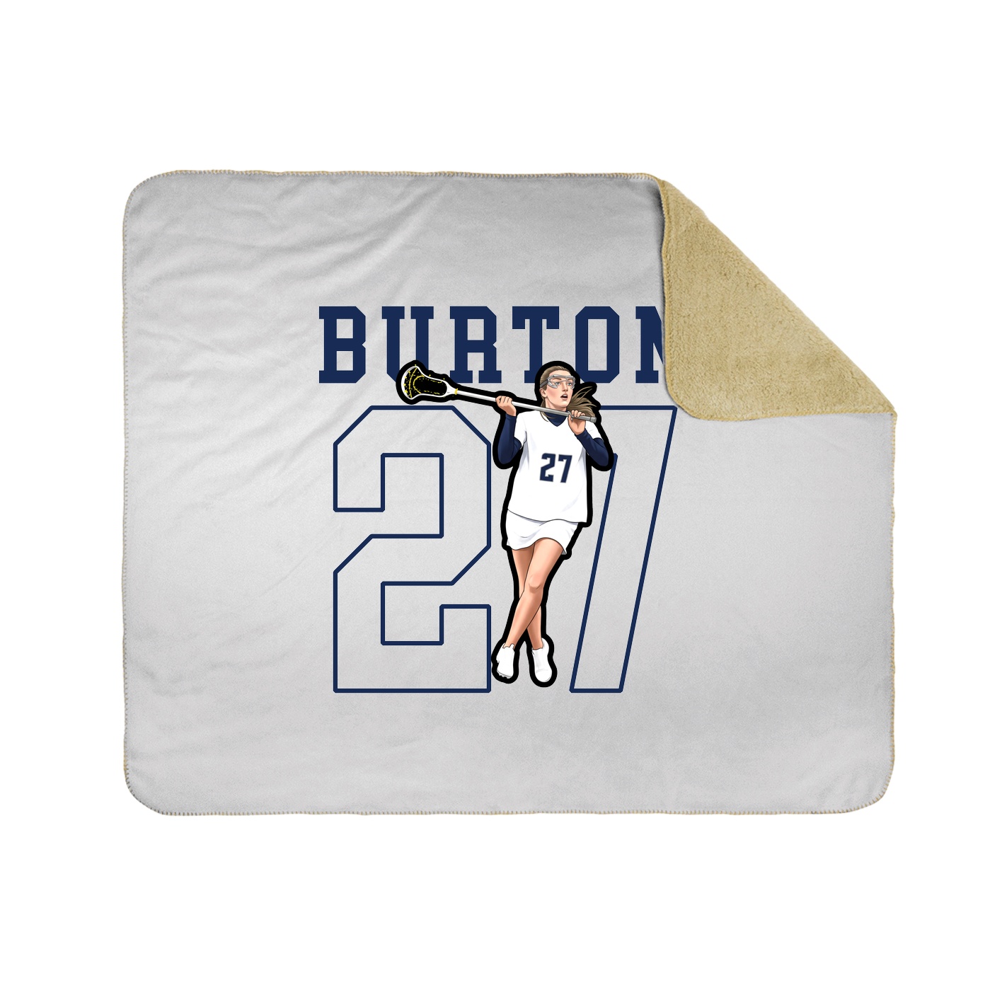 Throw Blanket — Shirsey in White