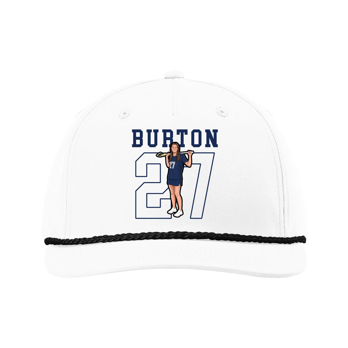 Five-Panel Classic Rope Cap — Shirsey in White