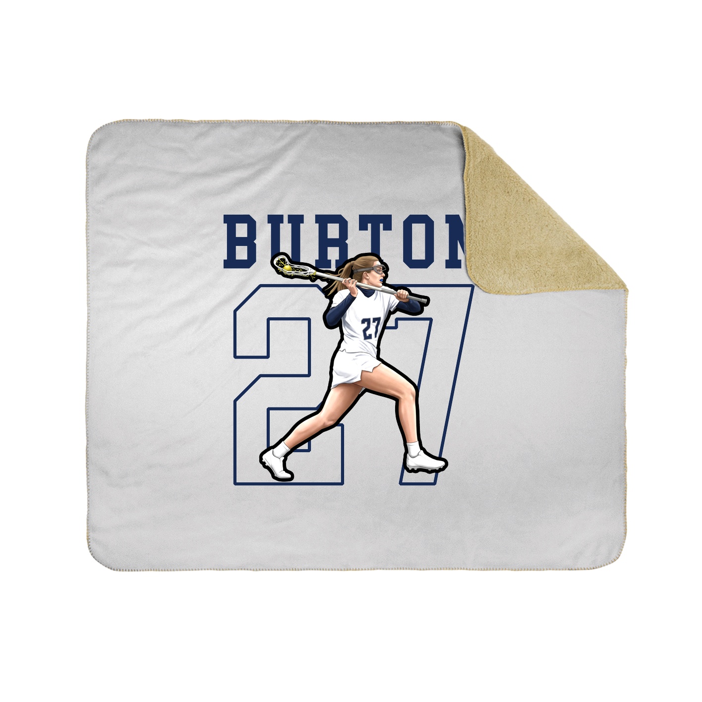 Throw Blanket — Shirsey in White