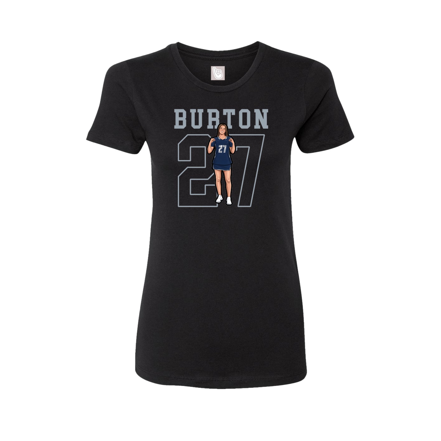 Fitted Women's Tee — Shirsey in Black