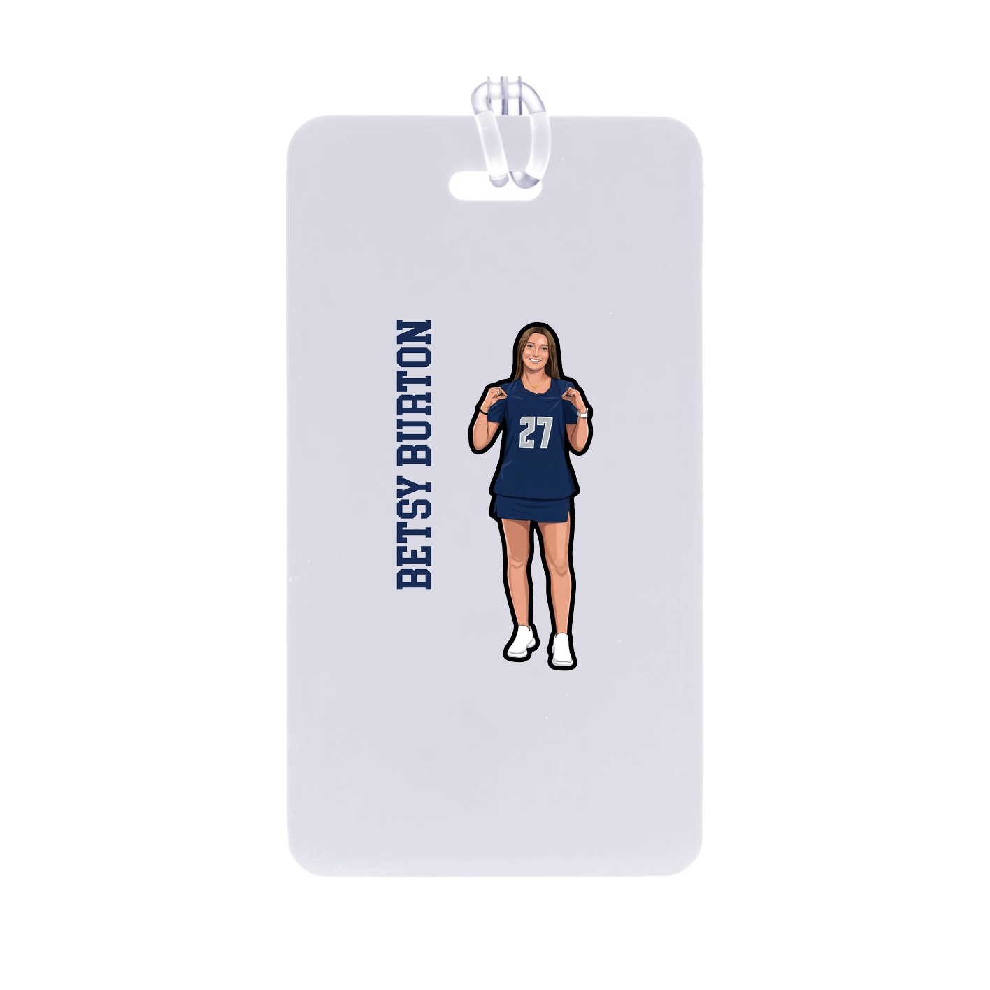Bag Tag — Name Vertical in Classic