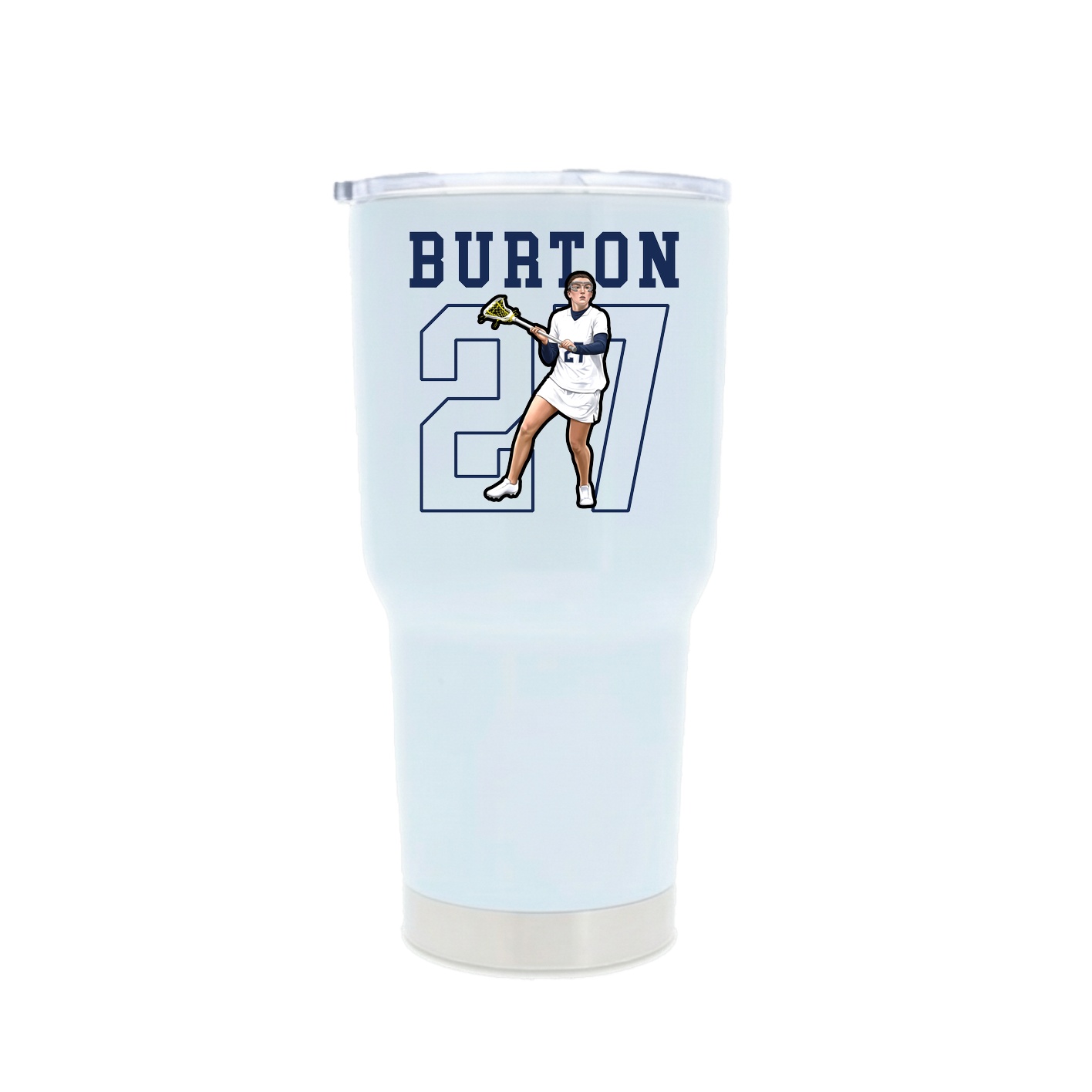 30oz Stainless Steel Tumbler — Shirsey in White