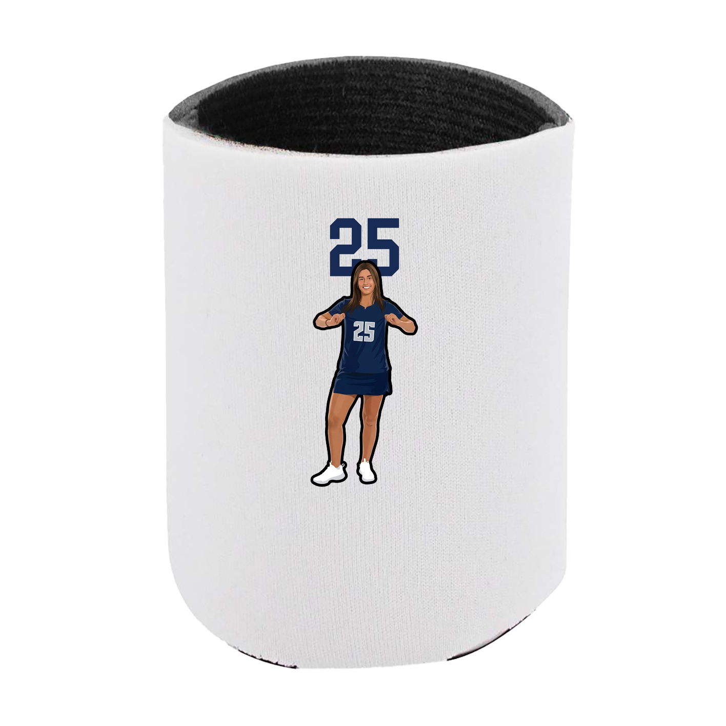 Can Holder — Number Top in White