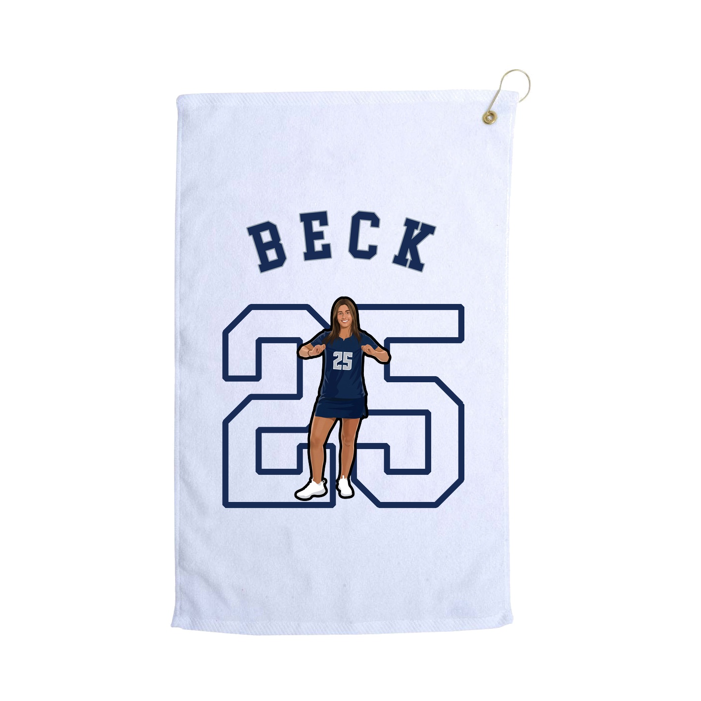 Golf Towel — Shirsey Arch in White